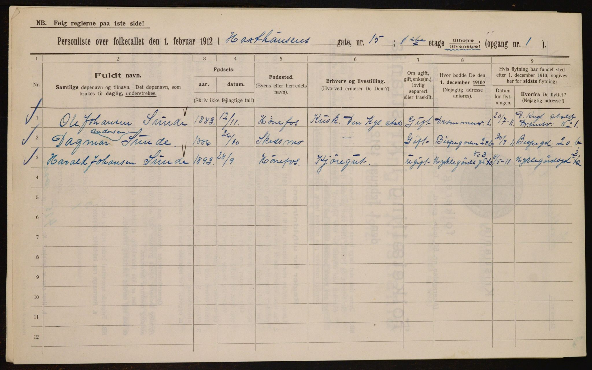 OBA, Kommunal folketelling 1.2.1912 for Kristiania, 1912, s. 36019