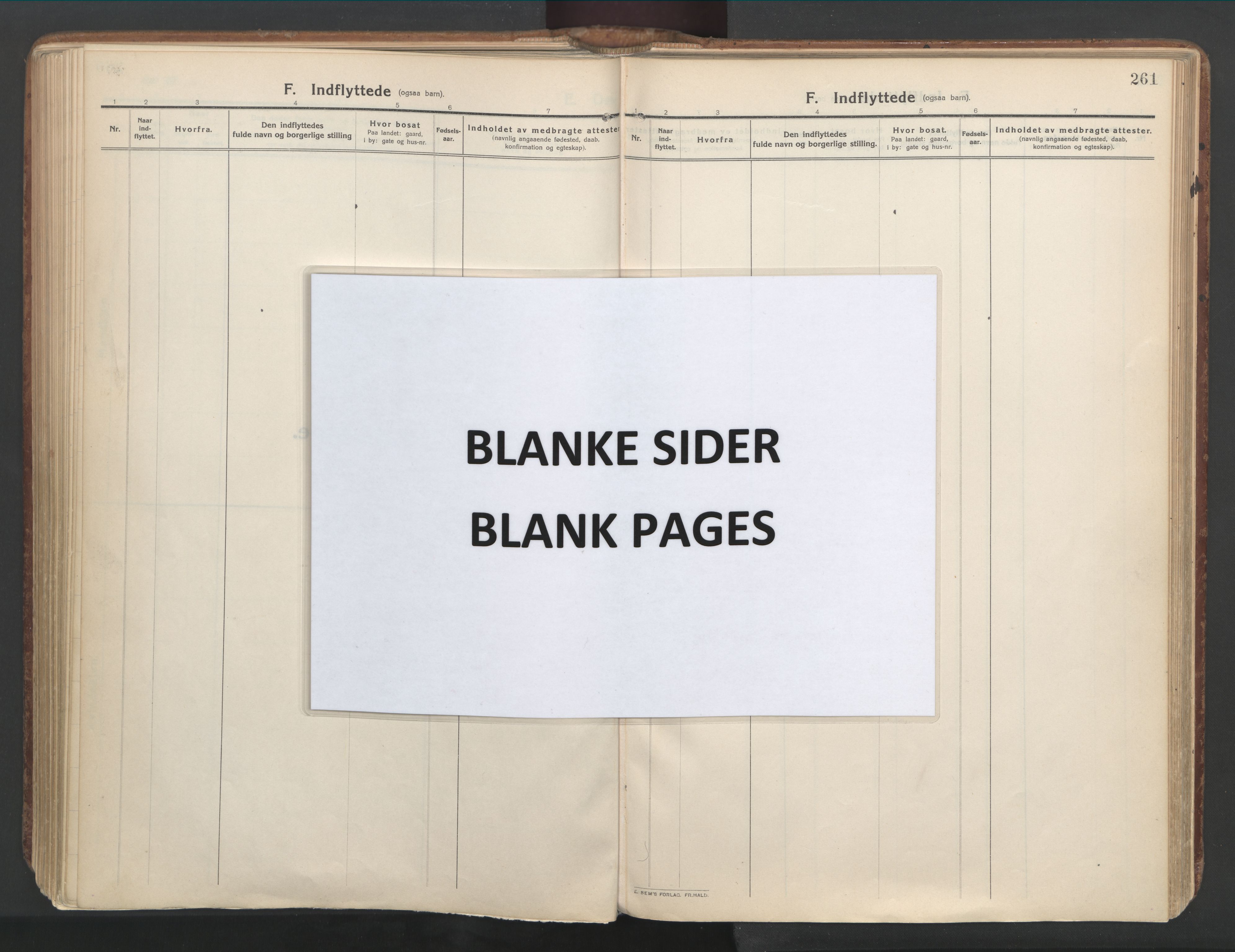 Ministerialprotokoller, klokkerbøker og fødselsregistre - Møre og Romsdal, SAT/A-1454/515/L0212: Ministerialbok nr. 515A08, 1911-1935, s. 261