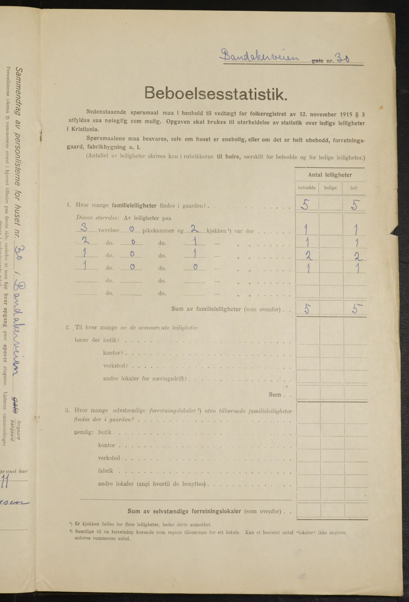 OBA, Kommunal folketelling 1.2.1916 for Kristiania, 1916, s. 89233