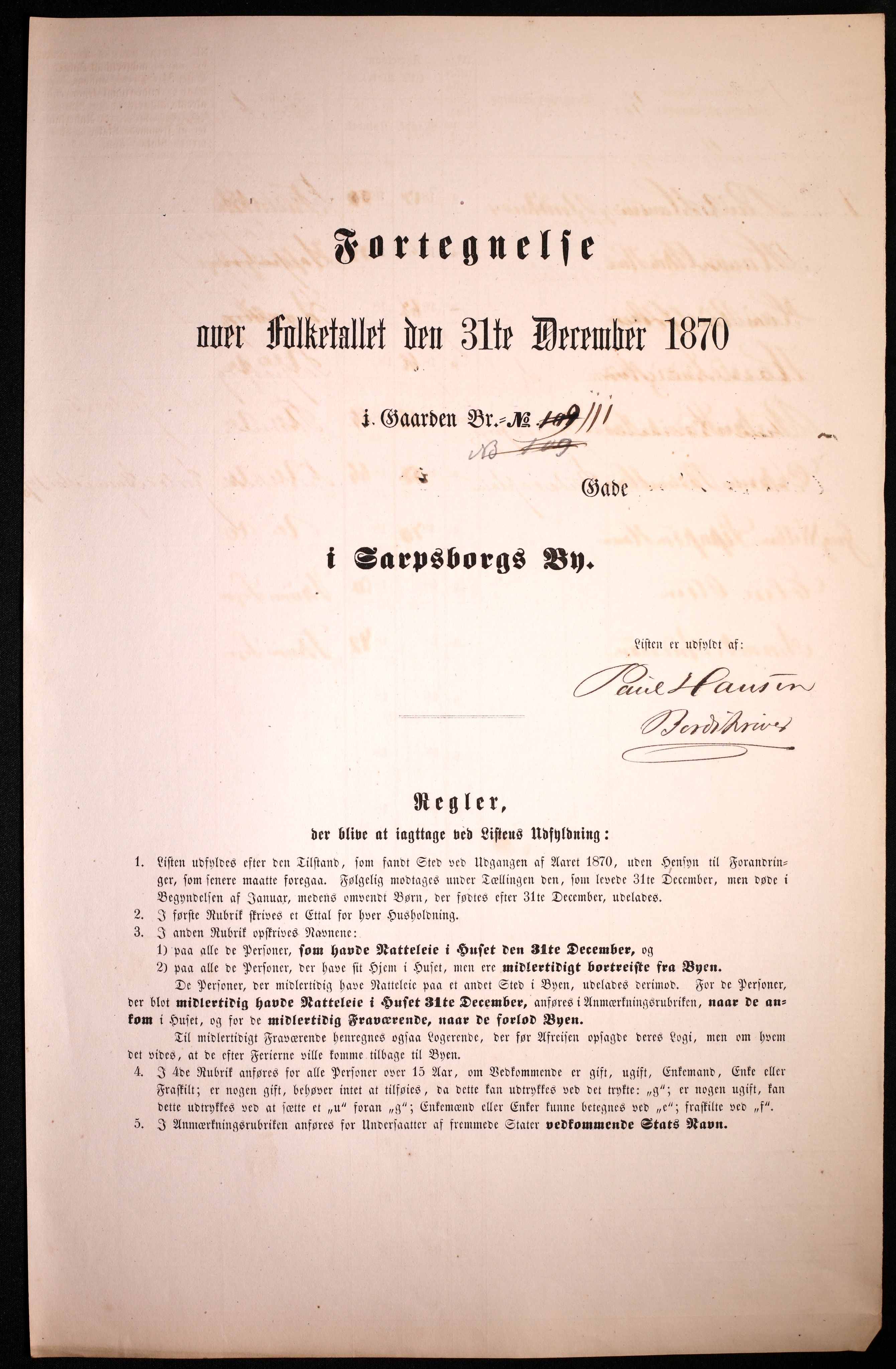 RA, Folketelling 1870 for 0102 Sarpsborg kjøpstad, 1870, s. 403