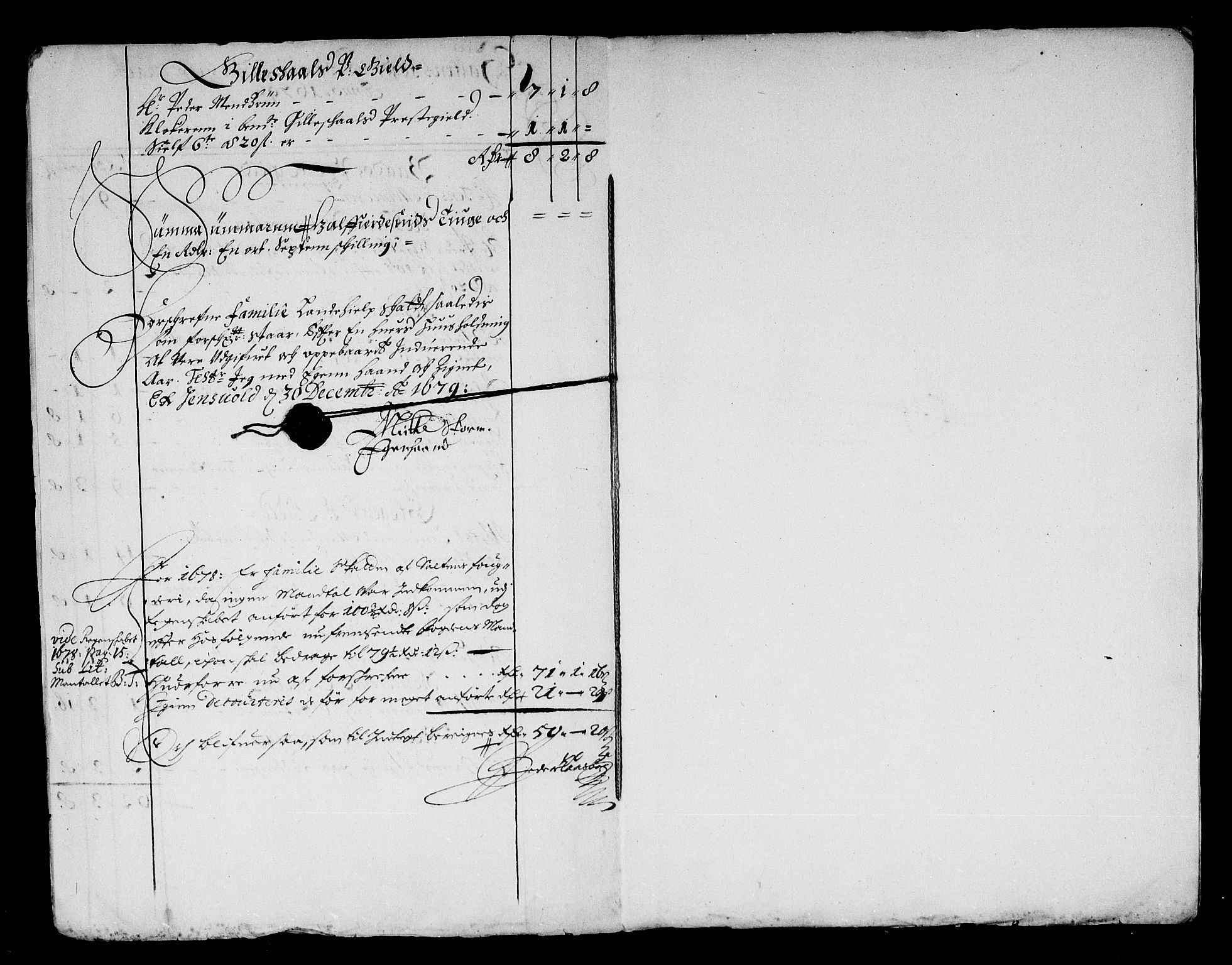 Rentekammeret inntil 1814, Reviderte regnskaper, Stiftamtstueregnskaper, Trondheim stiftamt og Nordland amt, AV/RA-EA-6044/R/Re/L0057: Trondheim stiftamt og Nordland amt, 1677-1679