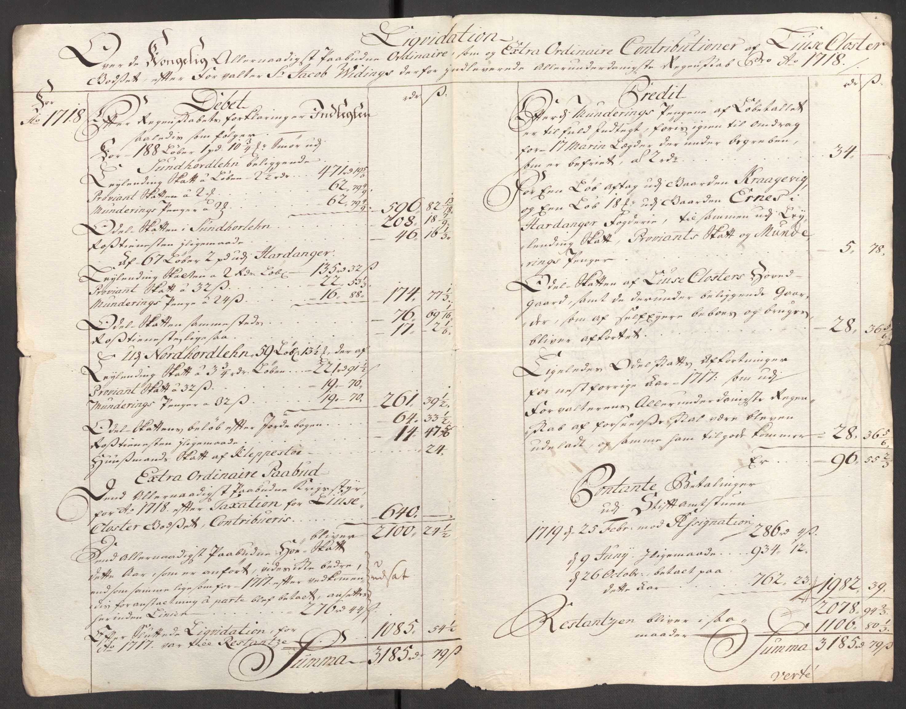 Rentekammeret inntil 1814, Reviderte regnskaper, Fogderegnskap, RA/EA-4092/R50/L3160: Fogderegnskap Lyse kloster, 1710-1719, s. 466