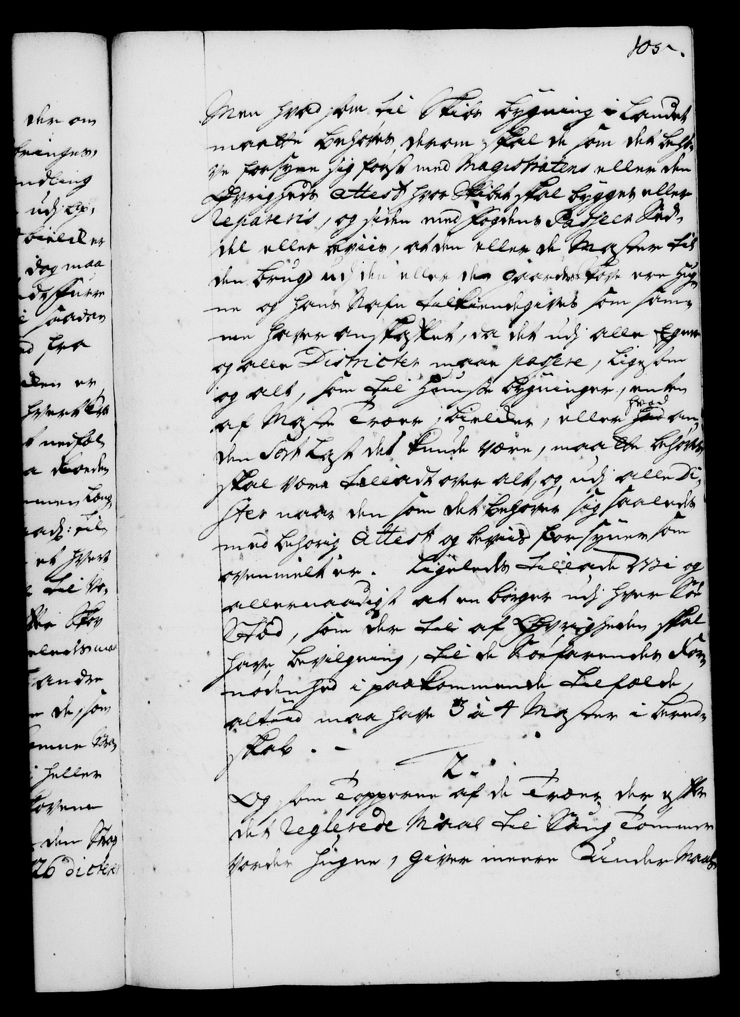 Rentekammeret, Kammerkanselliet, RA/EA-3111/G/Gg/Gga/L0003: Norsk ekspedisjonsprotokoll med register (merket RK 53.3), 1727-1734, s. 105