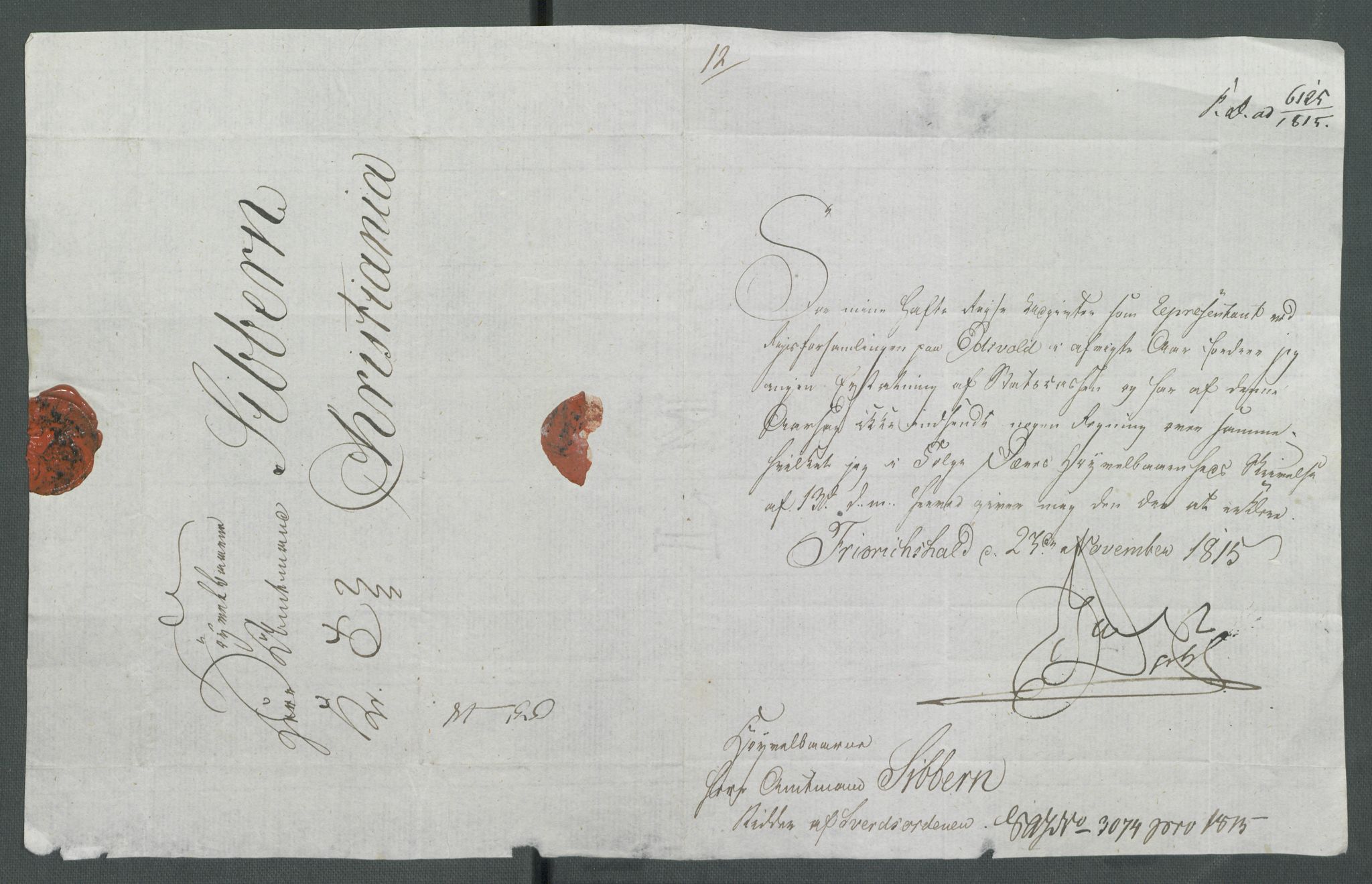 5. departement for finans-, handels- og tollfaget, RA/S-3893/C/Cb/L0014: Regninger fra Riksforsamlingens deputerede, 1814, s. 259