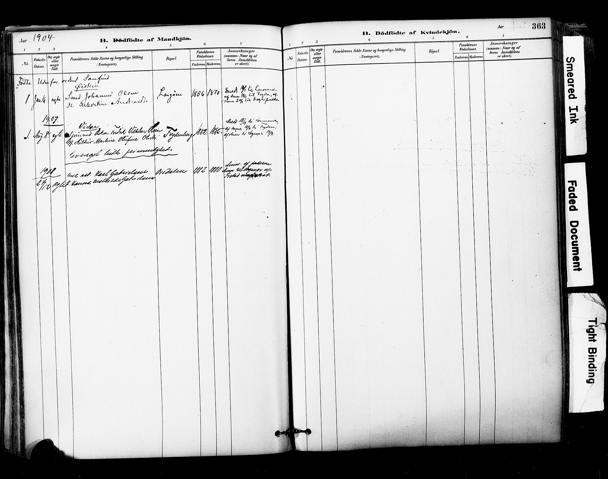 Glemmen prestekontor Kirkebøker, AV/SAO-A-10908/F/Fa/L0011: Ministerialbok nr. 11, 1878-1917, s. 363
