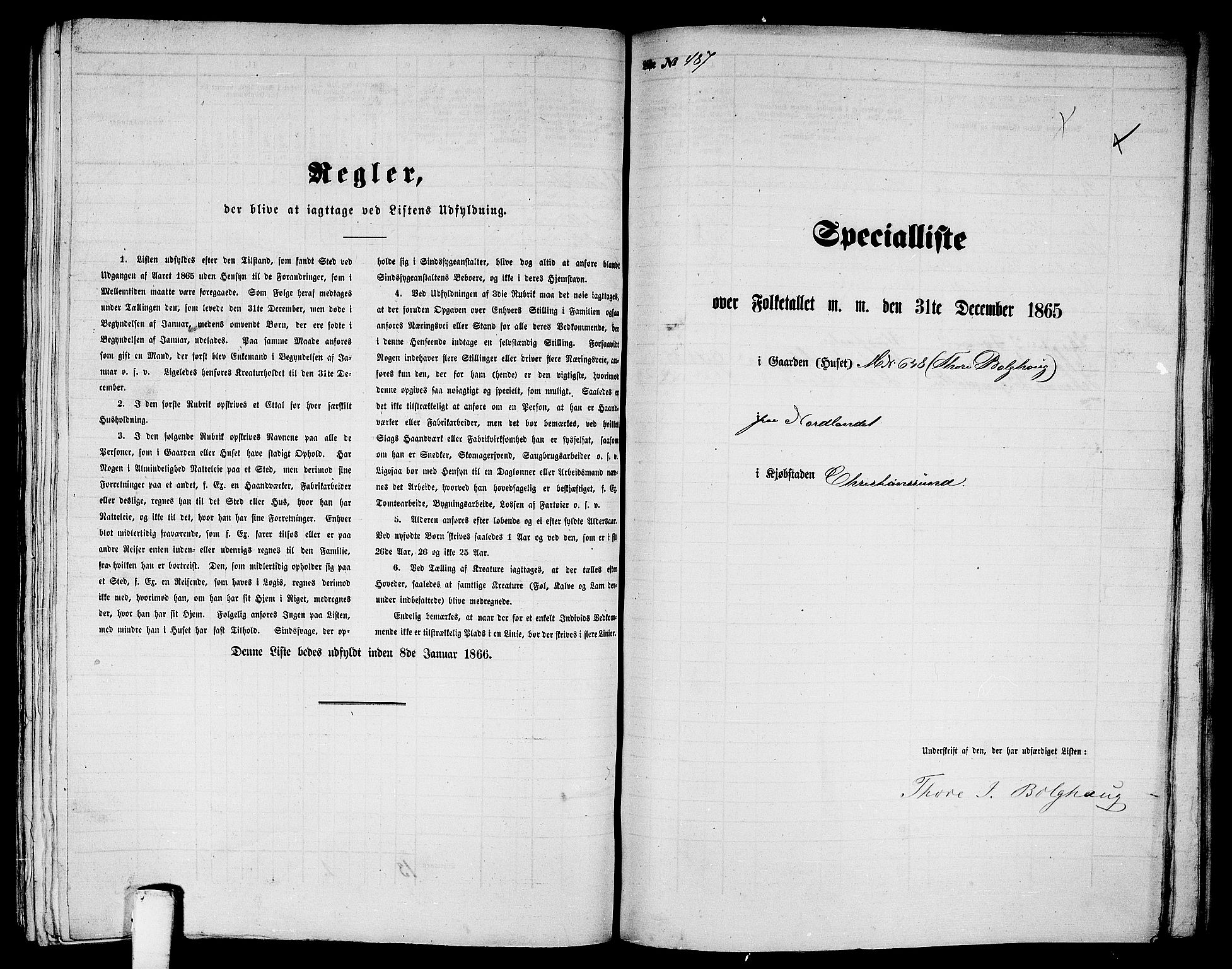 RA, Folketelling 1865 for 1503B Kristiansund prestegjeld, Kristiansund kjøpstad, 1865, s. 990