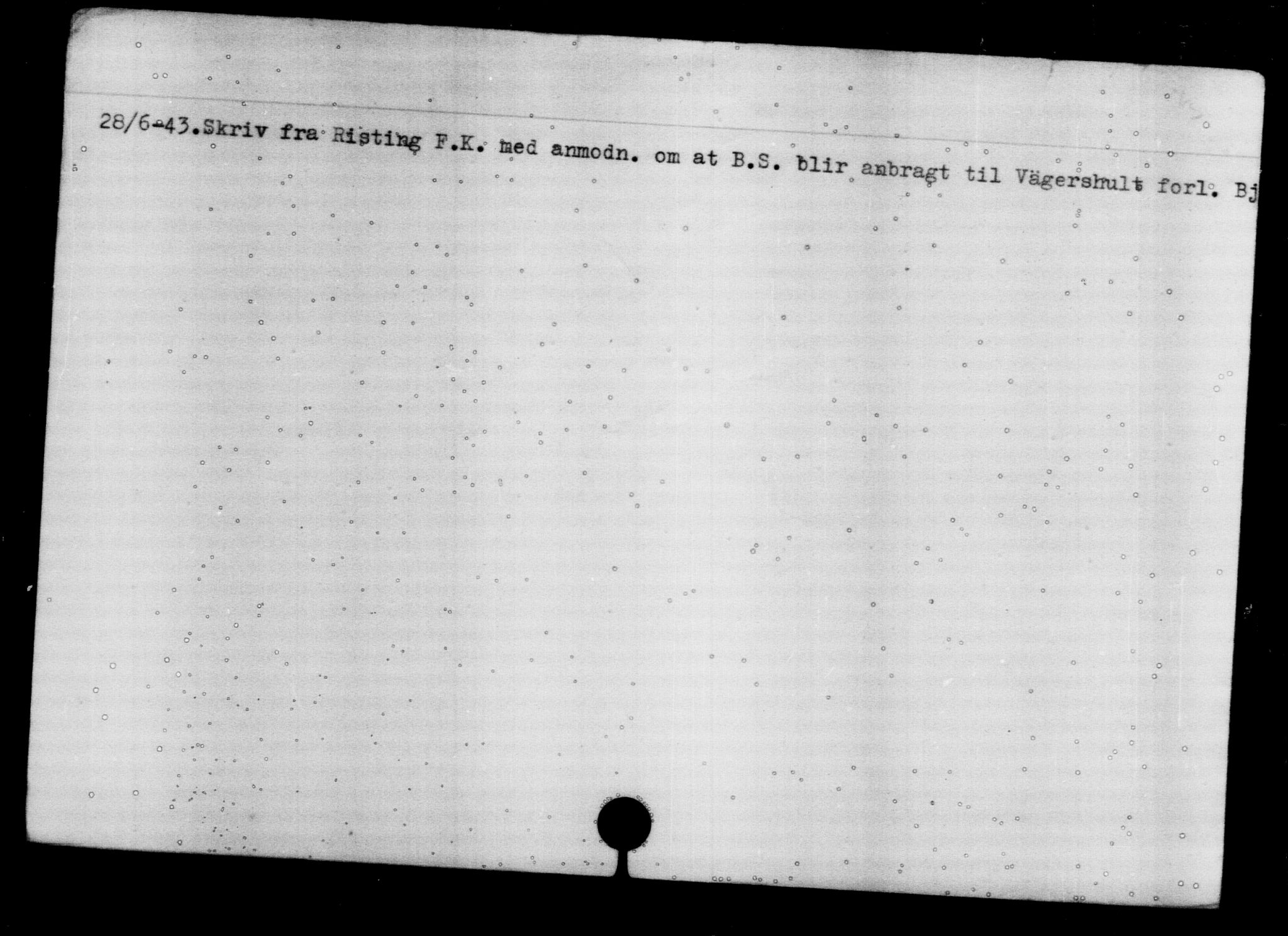 Den Kgl. Norske Legasjons Flyktningskontor, RA/S-6753/V/Va/L0008: Kjesäterkartoteket.  Flyktningenr. 15700-18547, 1940-1945, s. 154