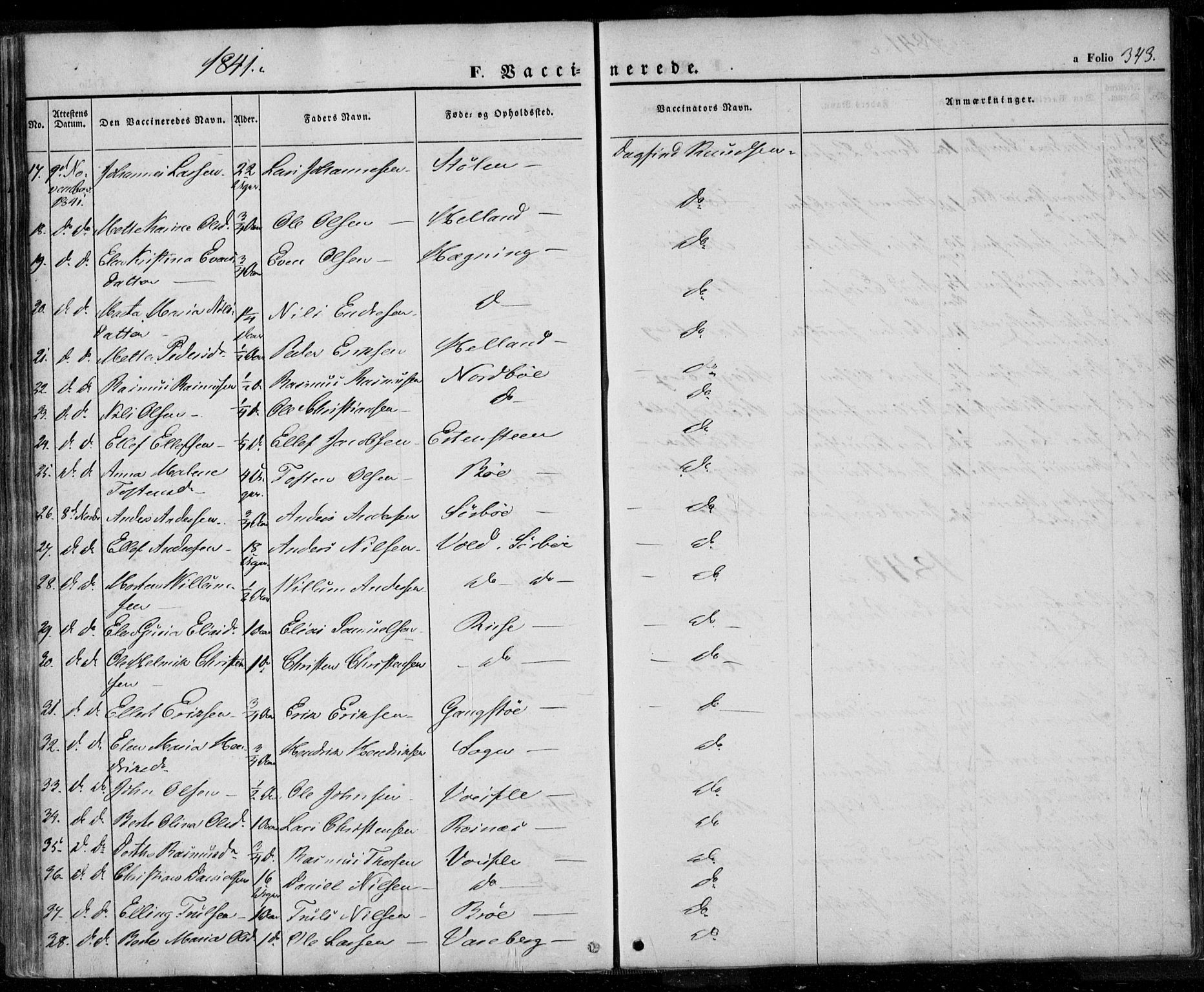 Rennesøy sokneprestkontor, SAST/A -101827/H/Ha/Haa/L0005: Ministerialbok nr. A 5, 1838-1859, s. 343