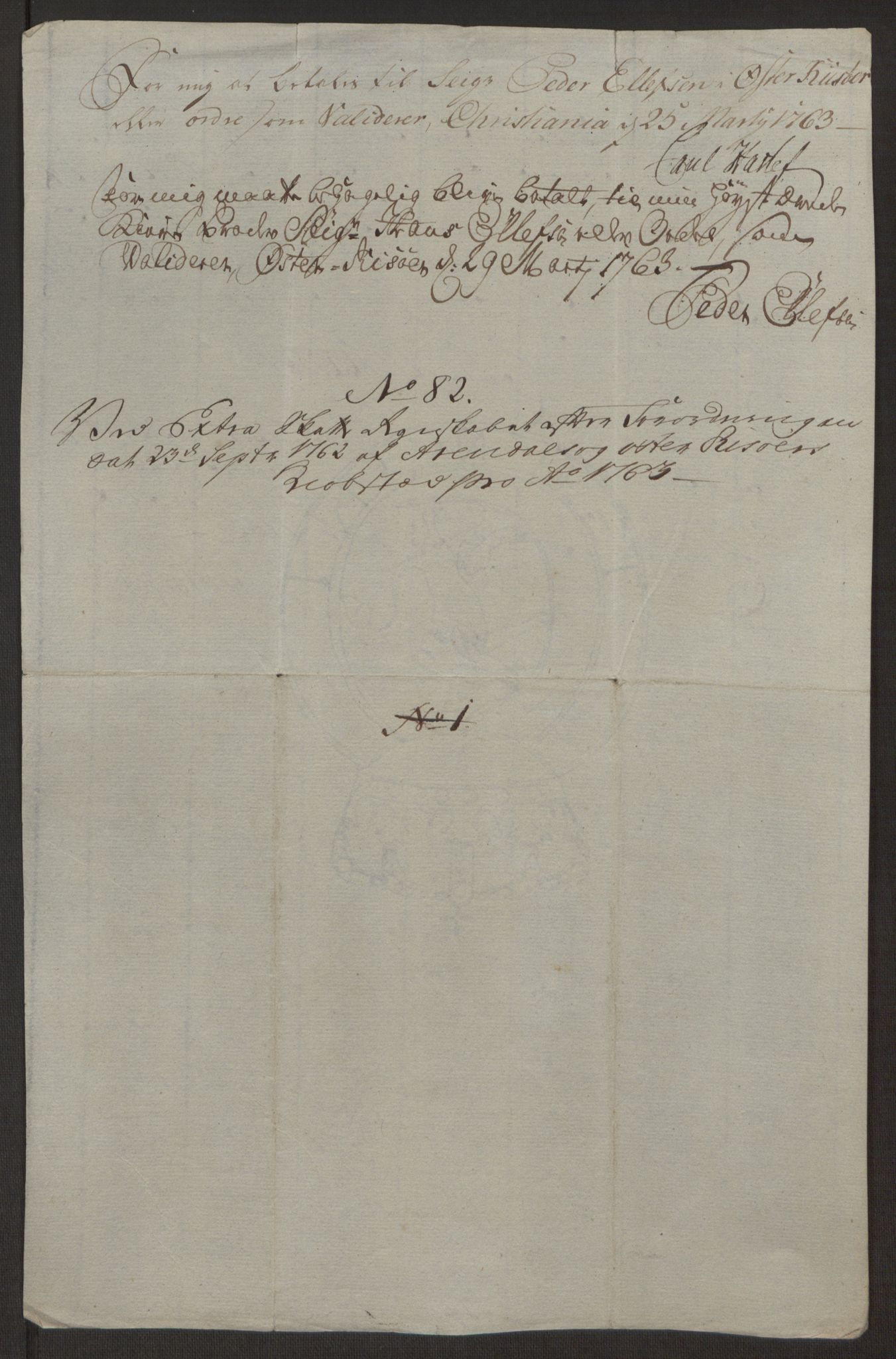Rentekammeret inntil 1814, Reviderte regnskaper, Byregnskaper, RA/EA-4066/R/Rl/L0230/0001: [L4] Kontribusjonsregnskap / Ekstraskatt, 1762-1764, s. 302