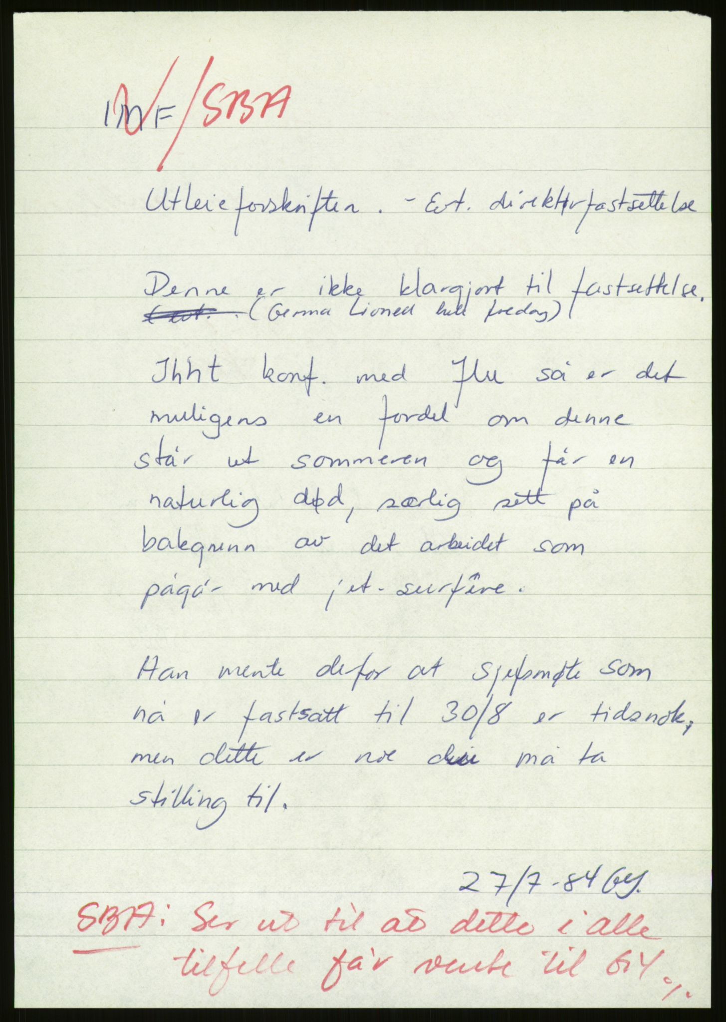 Sjøfartsdirektoratet med forløpere, generelt arkiv, AV/RA-S-1407/D/Du/Duc/L0642/0001: Skipskontrollen - Forskrifter / Forskrift om utleiebåter (2 mapper), 1978-1987, s. 445