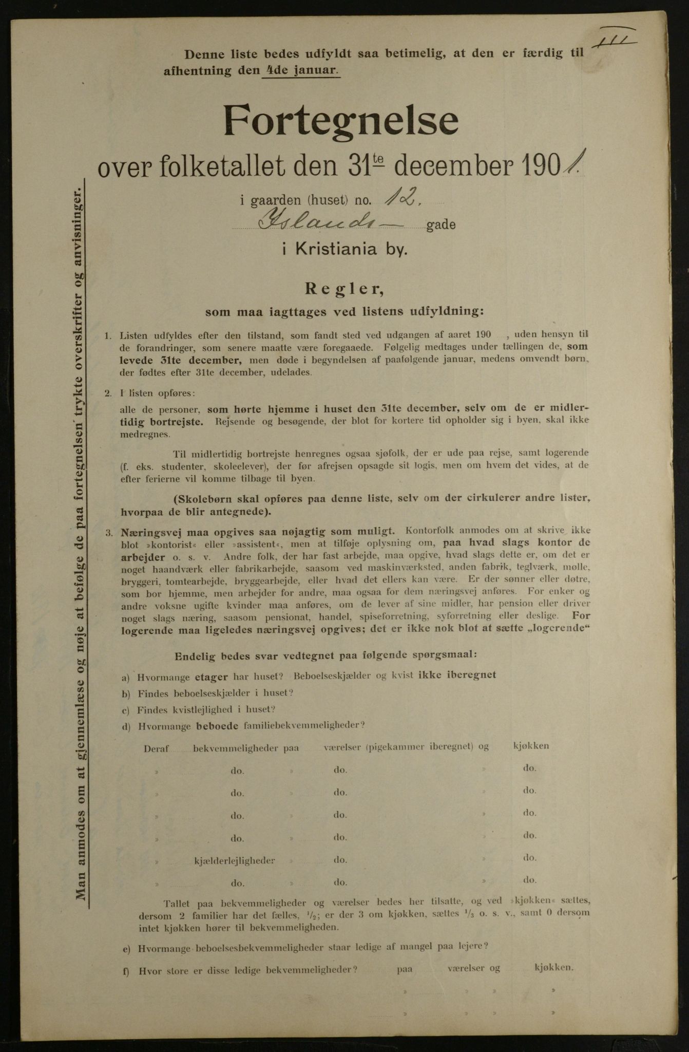 OBA, Kommunal folketelling 31.12.1901 for Kristiania kjøpstad, 1901, s. 7055