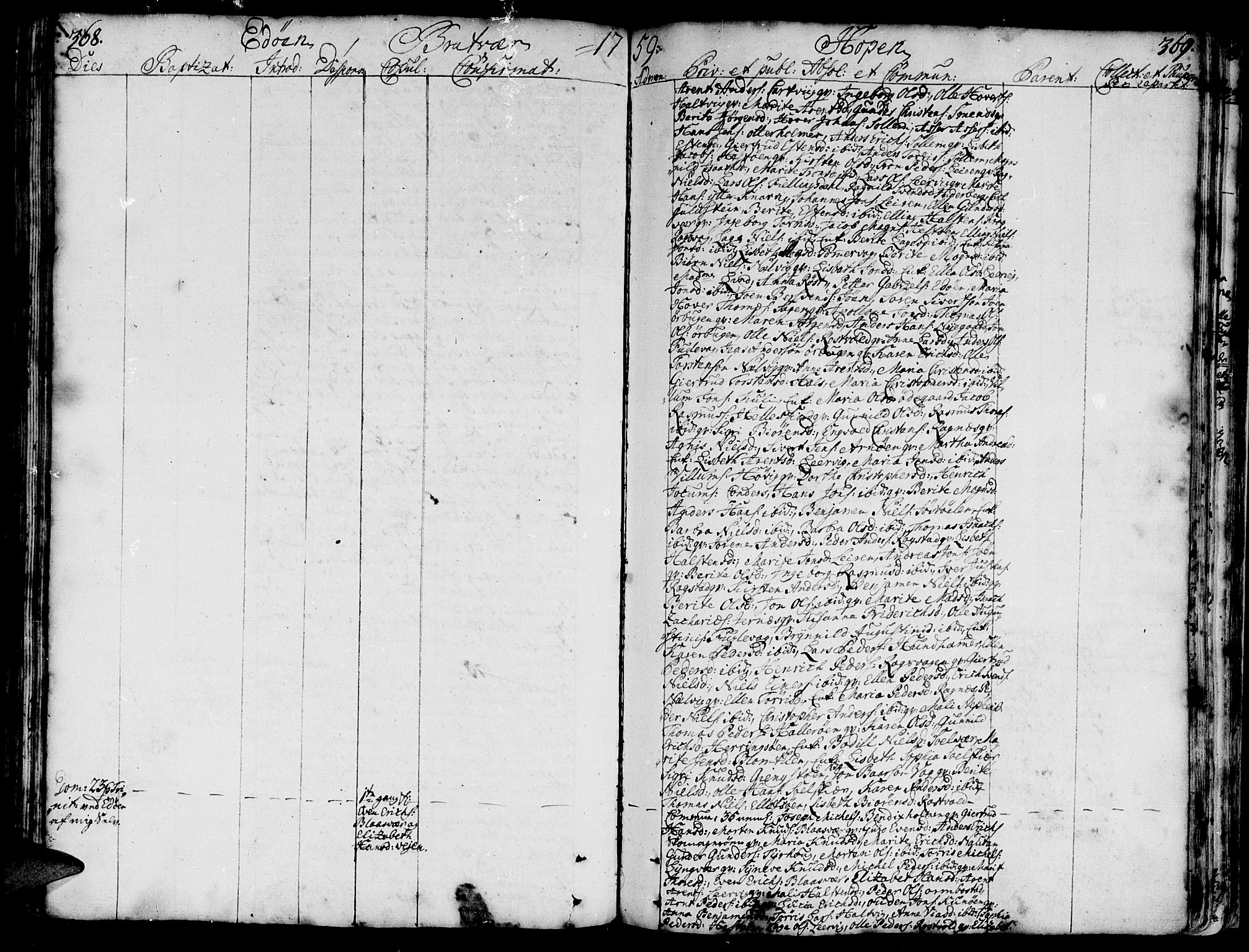 Ministerialprotokoller, klokkerbøker og fødselsregistre - Møre og Romsdal, AV/SAT-A-1454/581/L0931: Ministerialbok nr. 581A01, 1751-1765, s. 368-369