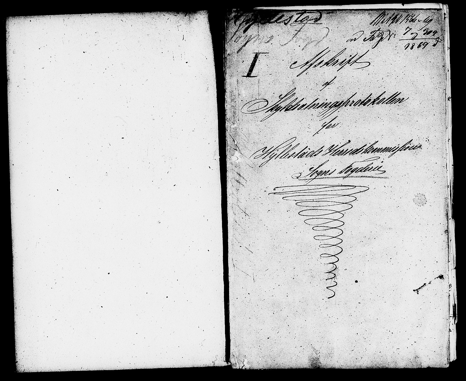 Matrikkelrevisjonen av 1863, RA/S-1530/F/Fe/L0266/0001: Hyllestad / I. Hyllestad i Sogn fogderi, 1863