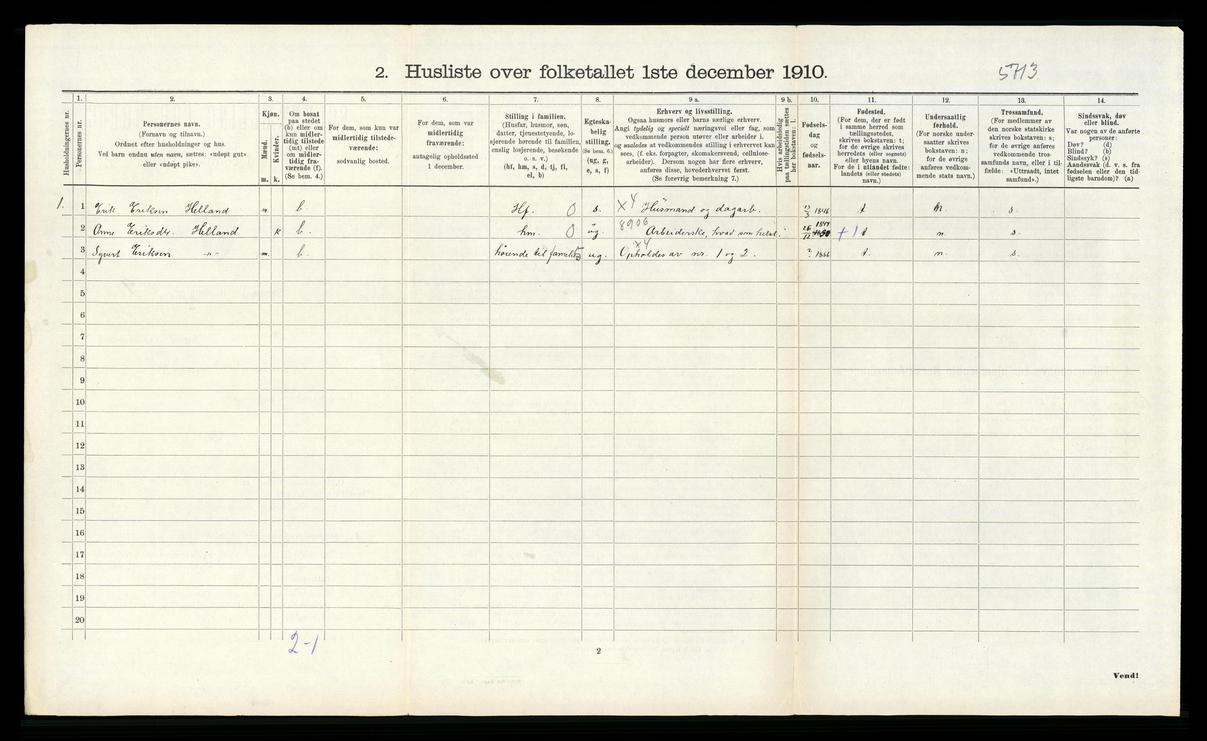 RA, Folketelling 1910 for 1142 Rennesøy herred, 1910, s. 132