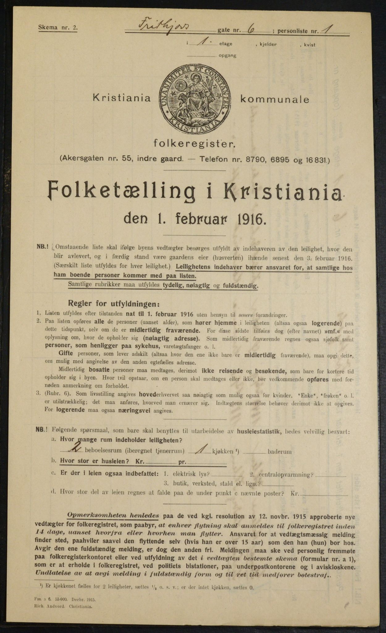 OBA, Kommunal folketelling 1.2.1916 for Kristiania, 1916, s. 27317