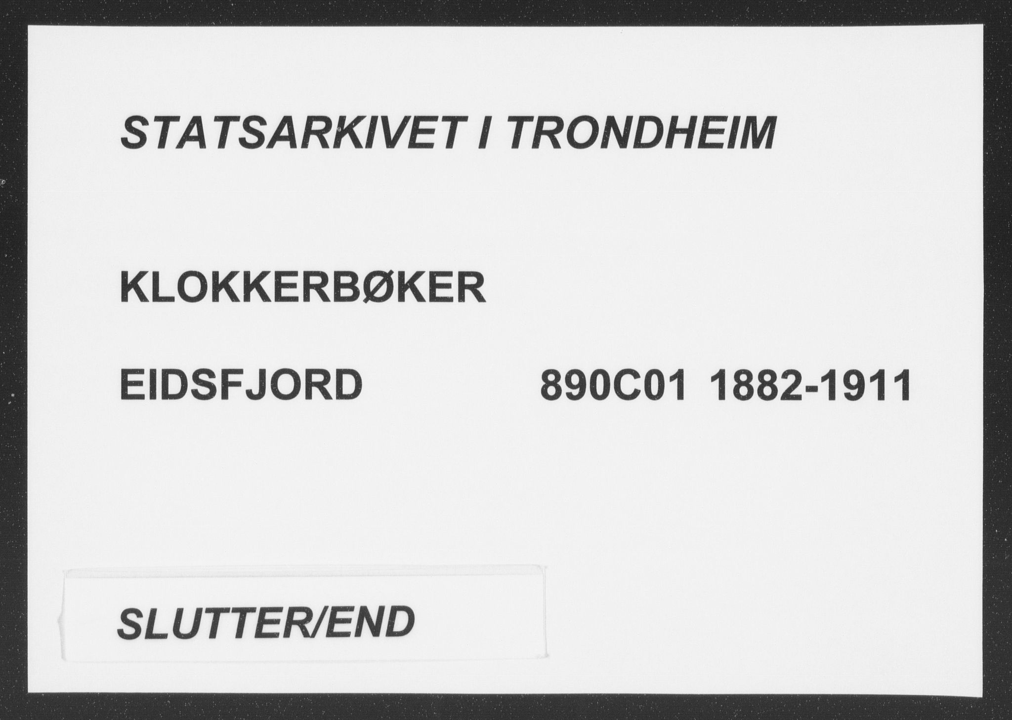 Ministerialprotokoller, klokkerbøker og fødselsregistre - Nordland, AV/SAT-A-1459/890/L1290: Klokkerbok nr. 890C01, 1882-1911