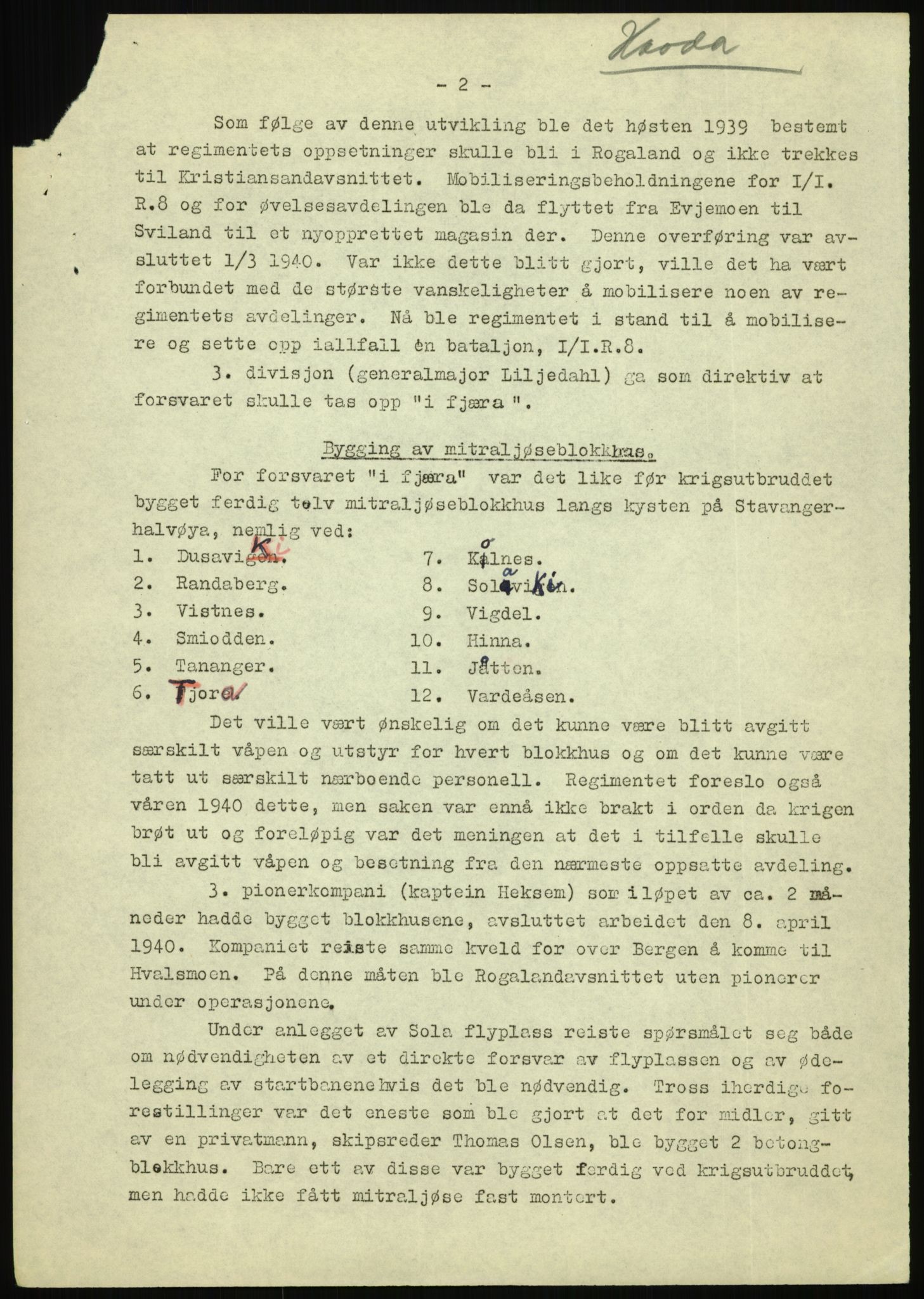 Forsvaret, Forsvarets krigshistoriske avdeling, RA/RAFA-2017/Y/Yb/L0091: II-C-11-321  -  3. Divisjon., 1940, s. 3