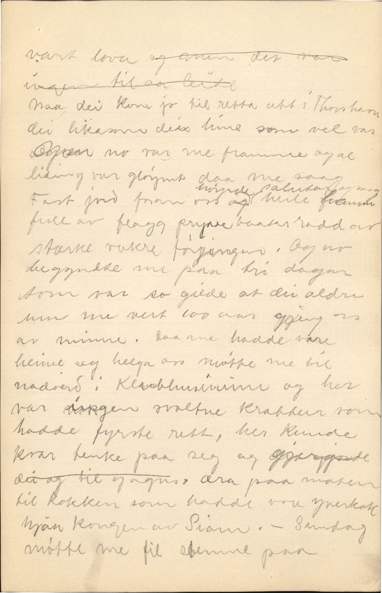 Samling etter Klara Semb, NSFF/KS/C/207: Mogleg manus til foredrag om Færøyturen i 1912, 1911