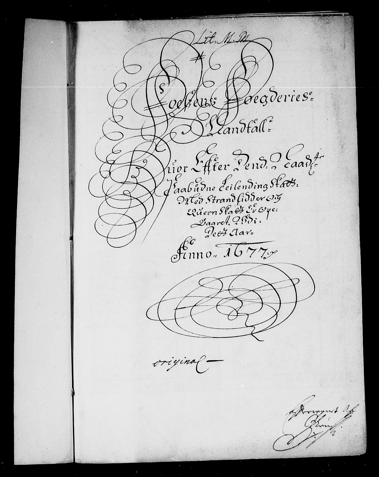 Rentekammeret inntil 1814, Reviderte regnskaper, Stiftamtstueregnskaper, Trondheim stiftamt og Nordland amt, AV/RA-EA-6044/R/Re/L0047: Trondheim stiftamt og Nordland amt, 1677