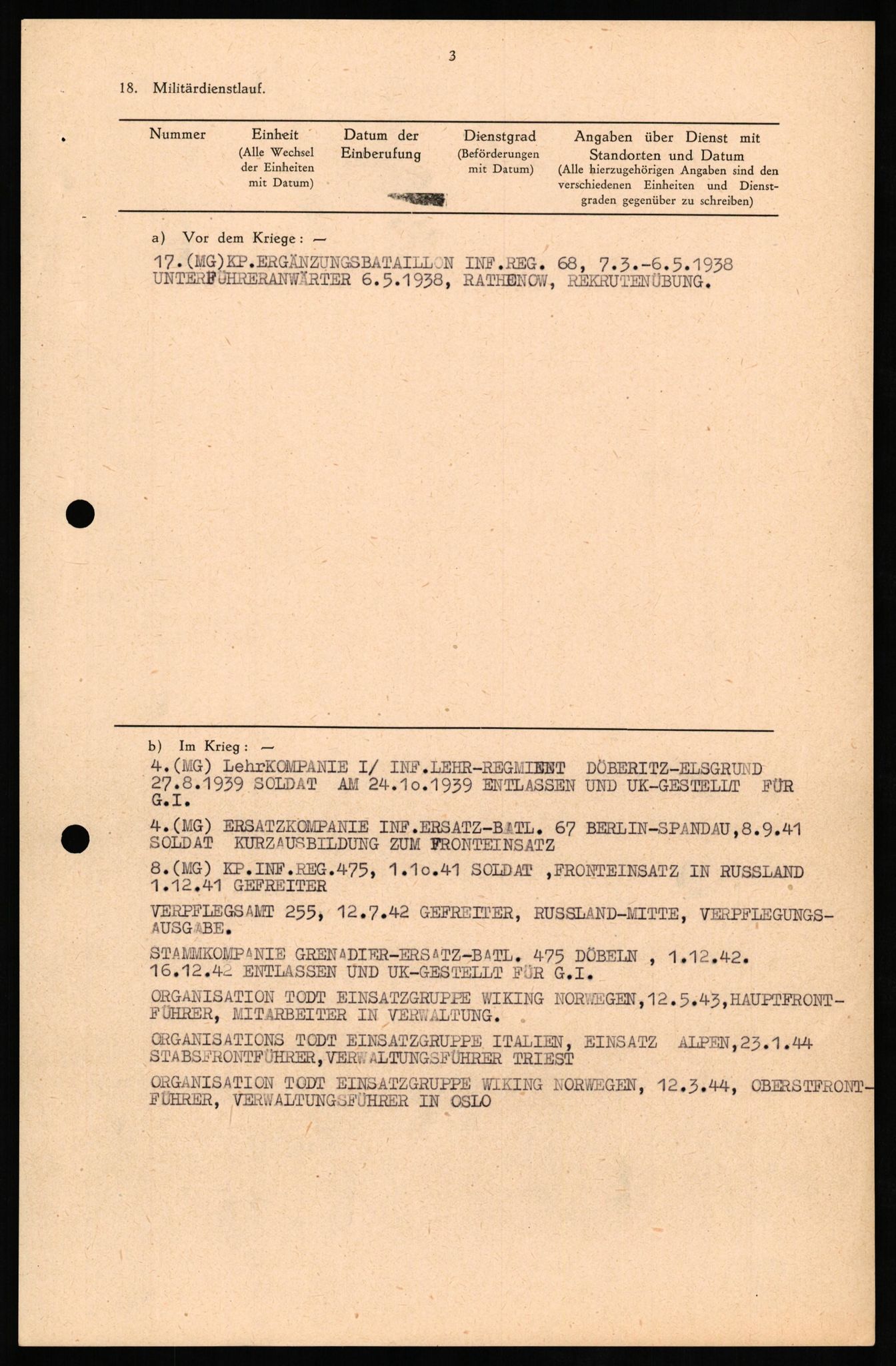 Forsvaret, Forsvarets overkommando II, AV/RA-RAFA-3915/D/Db/L0017: CI Questionaires. Tyske okkupasjonsstyrker i Norge. Tyskere., 1945-1946, s. 449