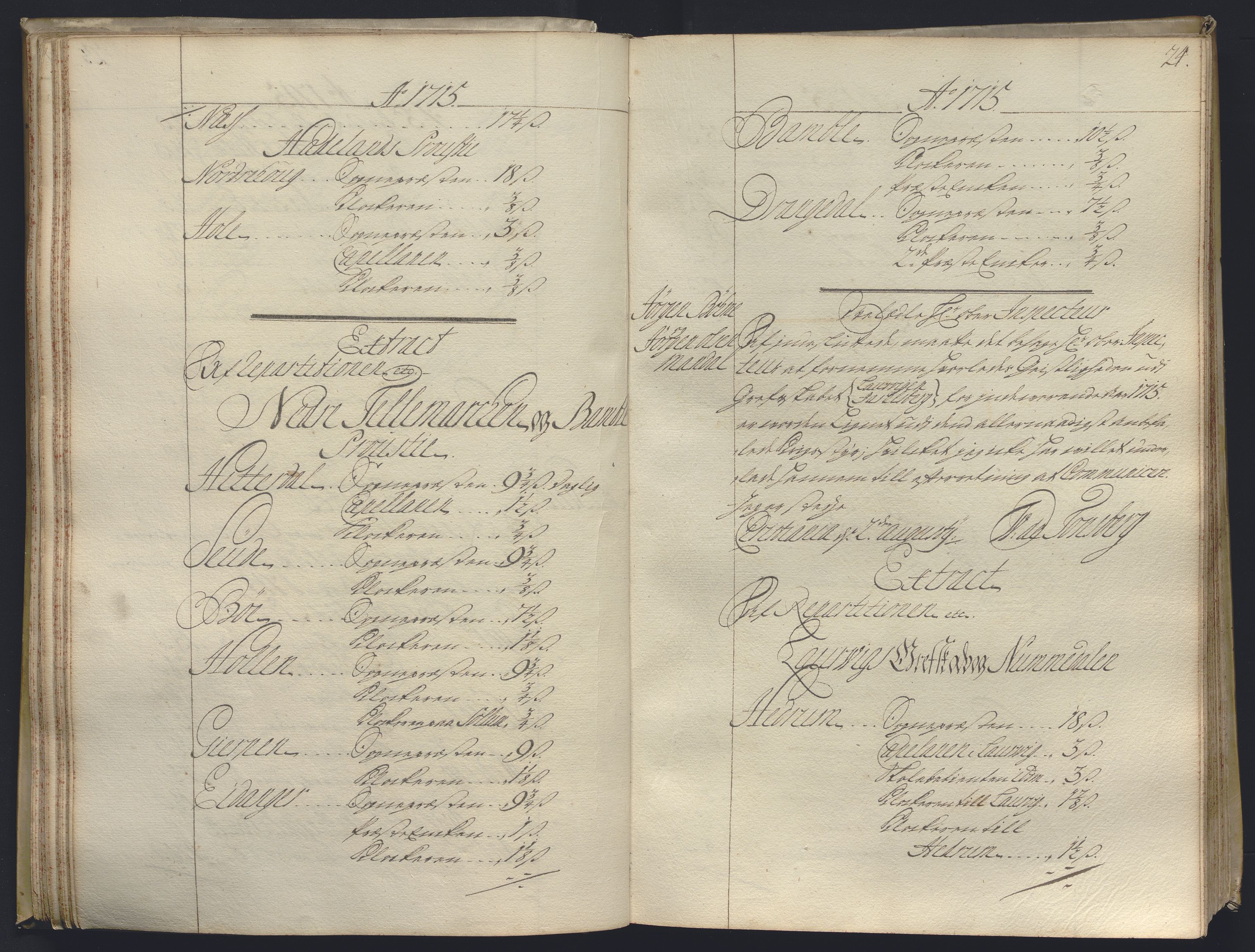 Kristiania stiftamt, AV/SAO-A-10386/B/Ba/L0004: Kopibok, 1715-1717, s. 23b-24a