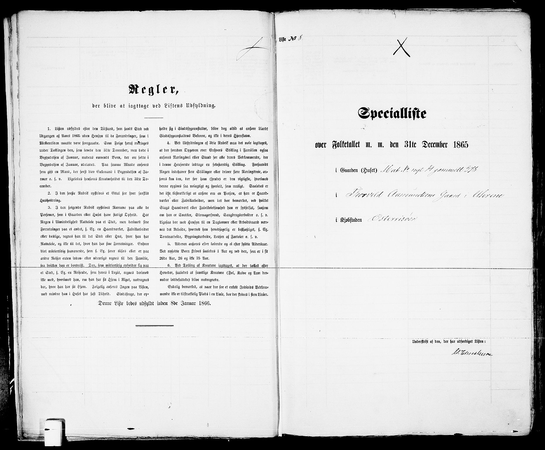 RA, Folketelling 1865 for 0901B Risør prestegjeld, Risør kjøpstad, 1865, s. 23