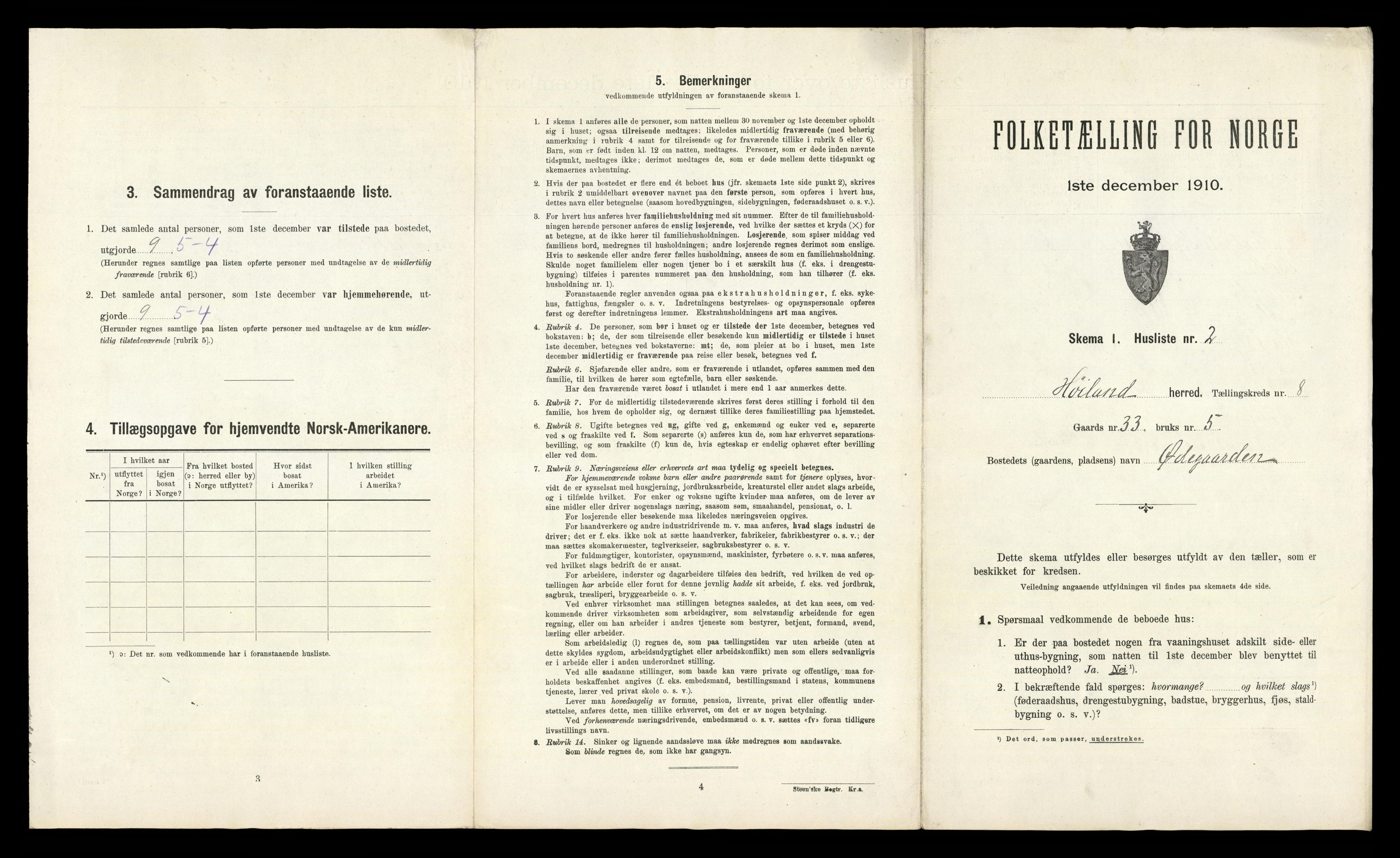 RA, Folketelling 1910 for 1123 Høyland herred, 1910, s. 488