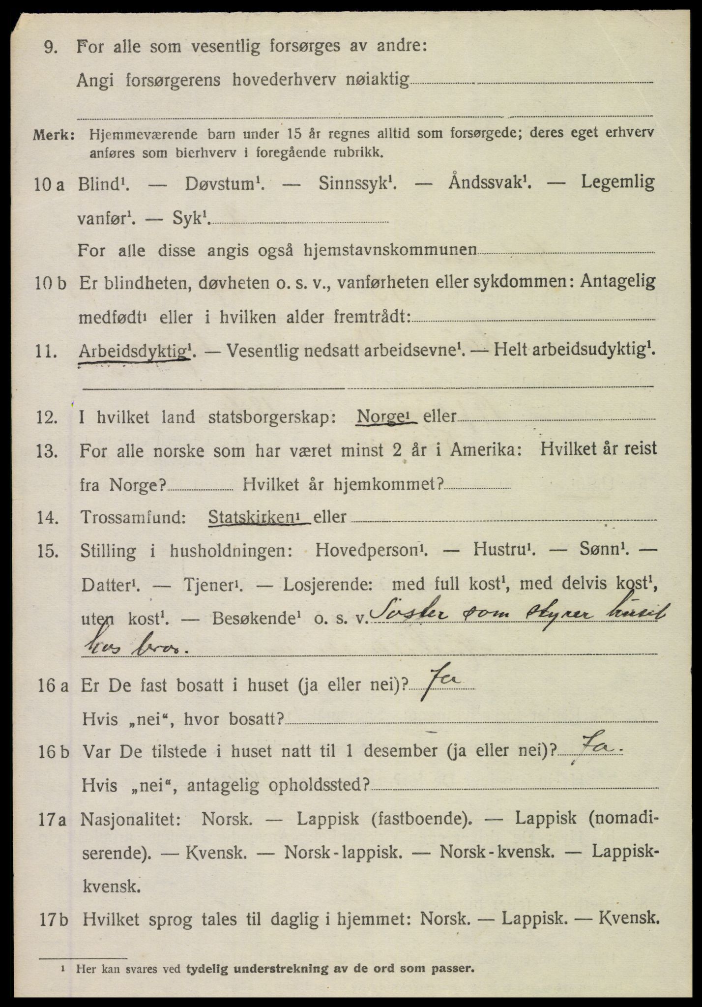 SAT, Folketelling 1920 for 1752 Kolvereid herred, 1920, s. 1500
