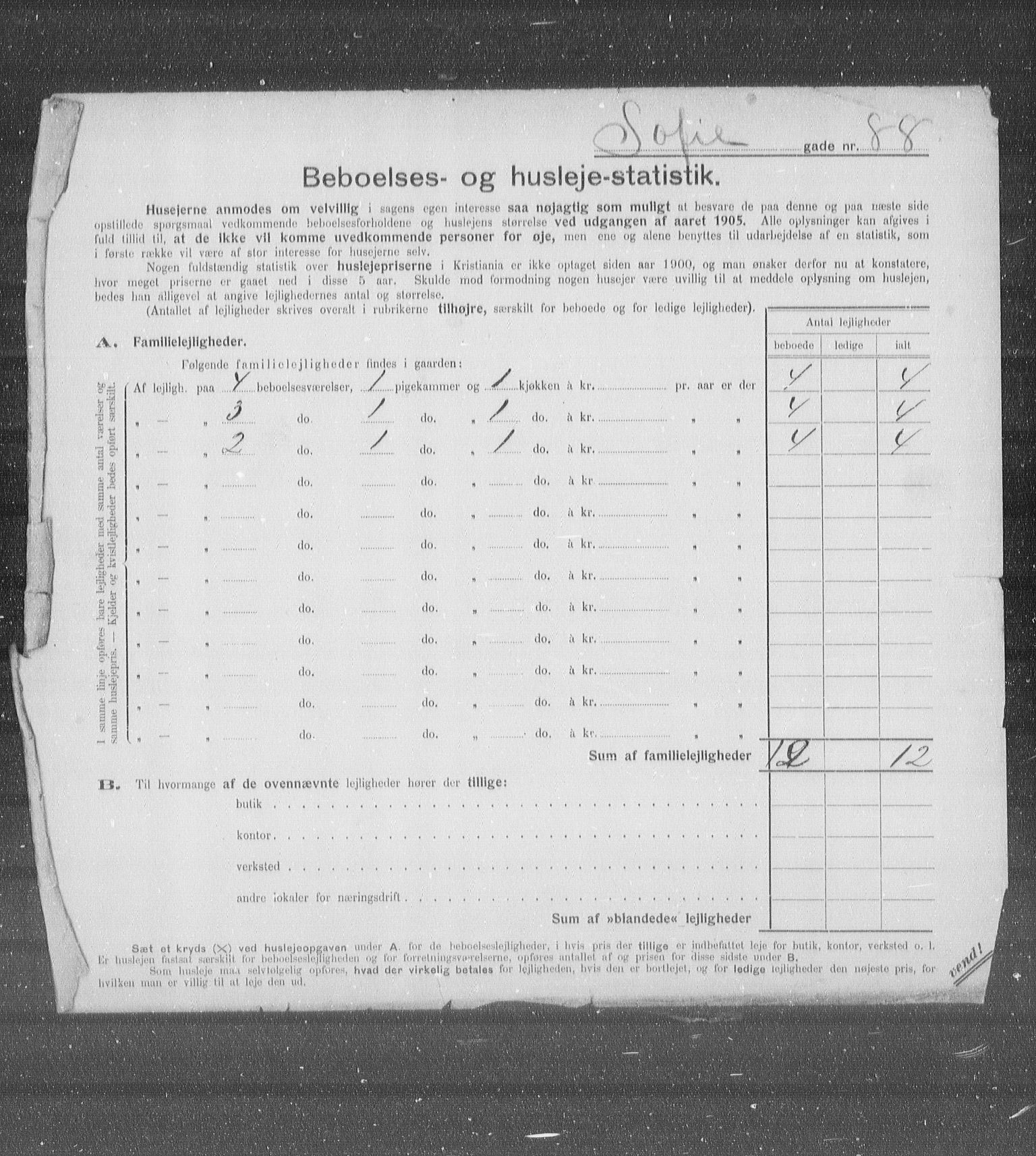 OBA, Kommunal folketelling 31.12.1905 for Kristiania kjøpstad, 1905, s. 51522