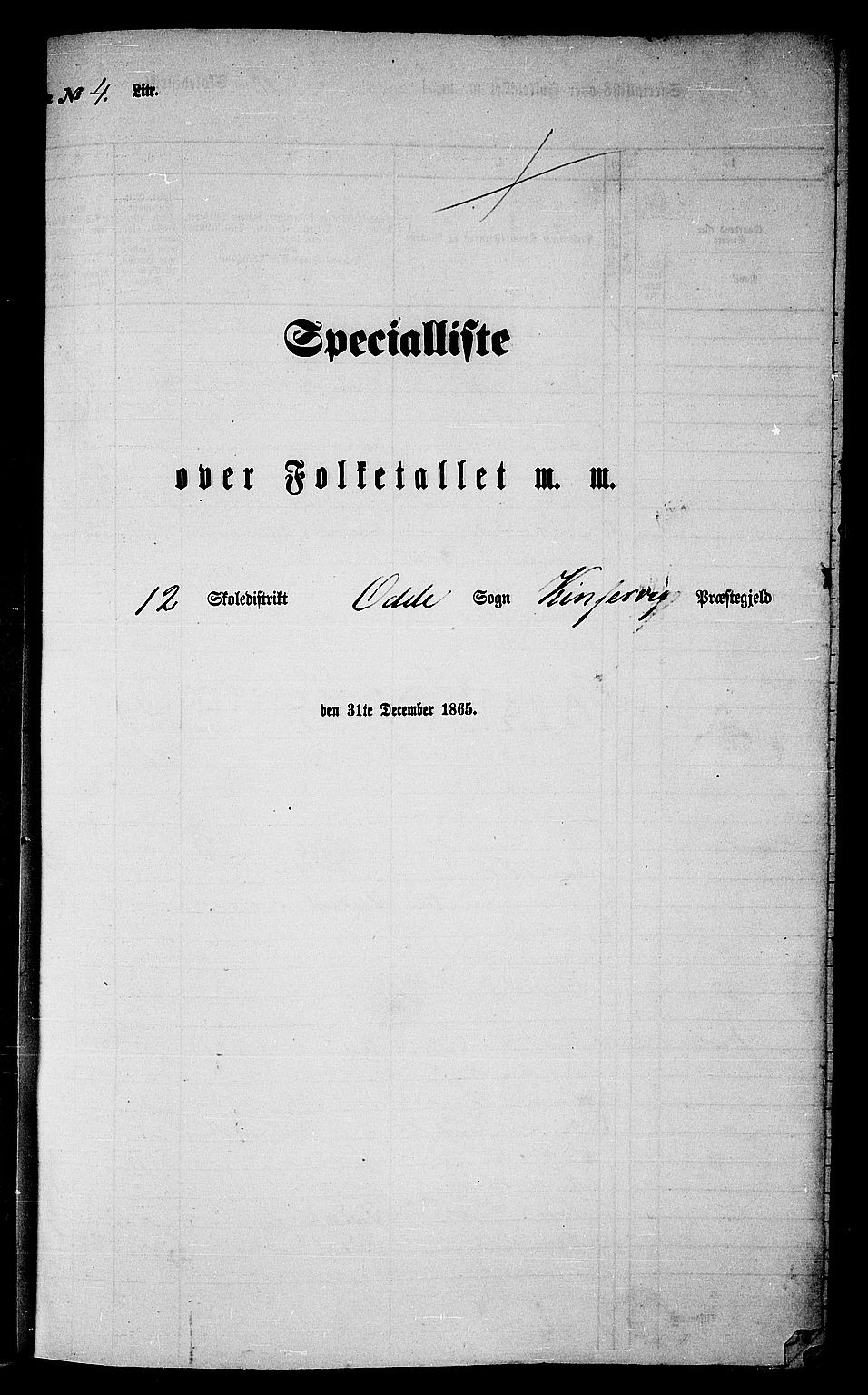 RA, Folketelling 1865 for 1230P Kinsarvik prestegjeld, 1865, s. 48