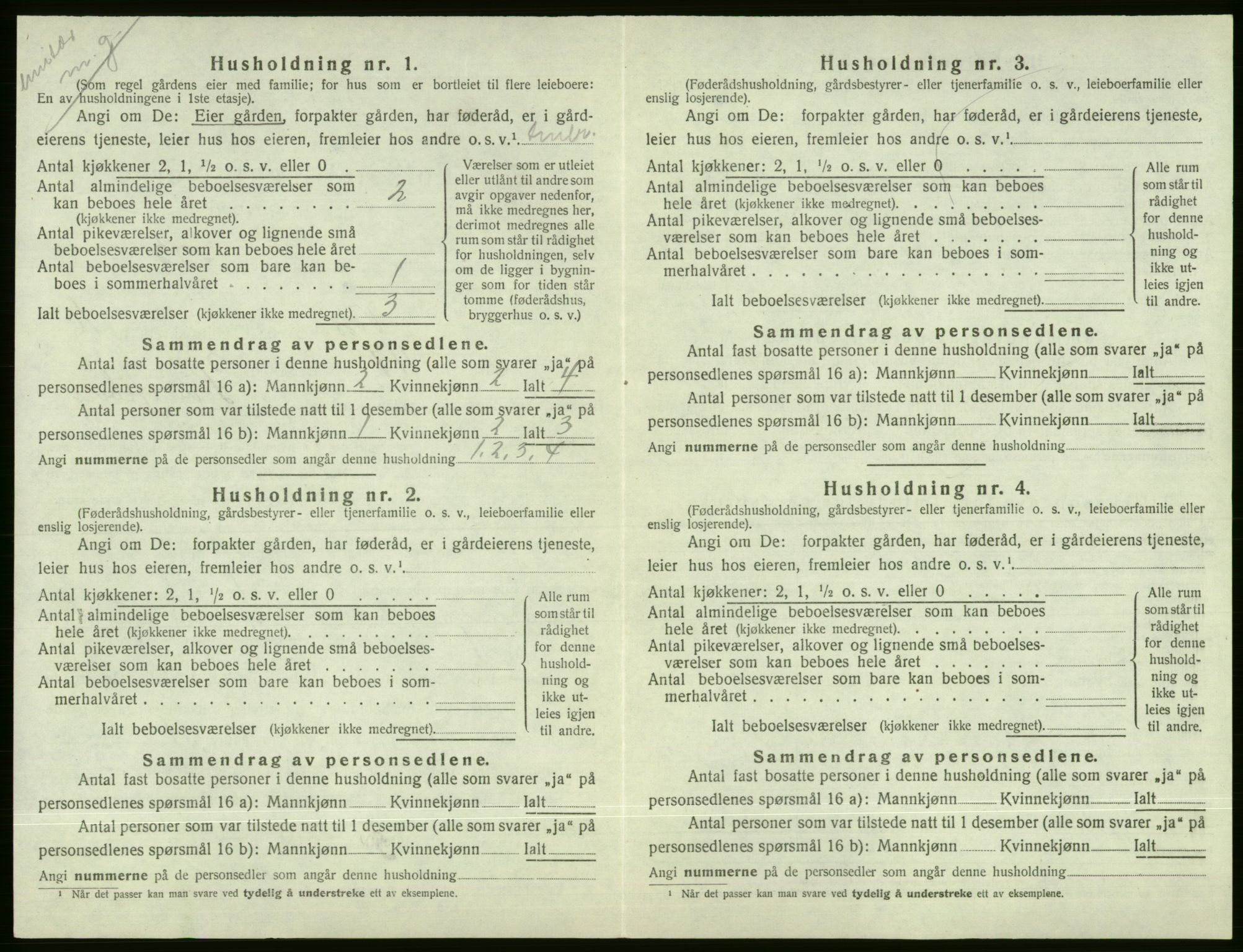 SAB, Folketelling 1920 for 1235 Voss herred, 1920, s. 1606