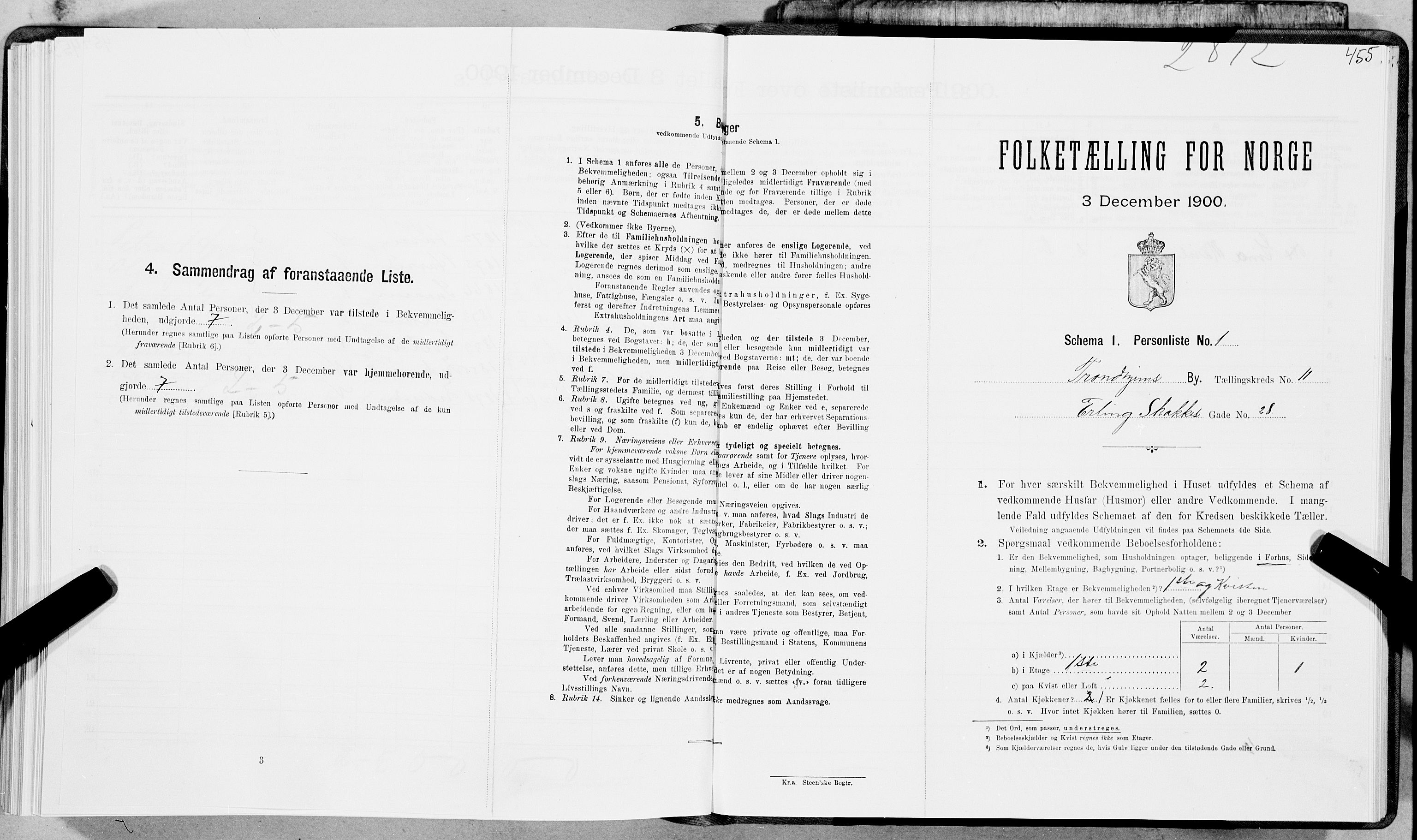 SAT, Folketelling 1900 for 1601 Trondheim kjøpstad, 1900, s. 1939