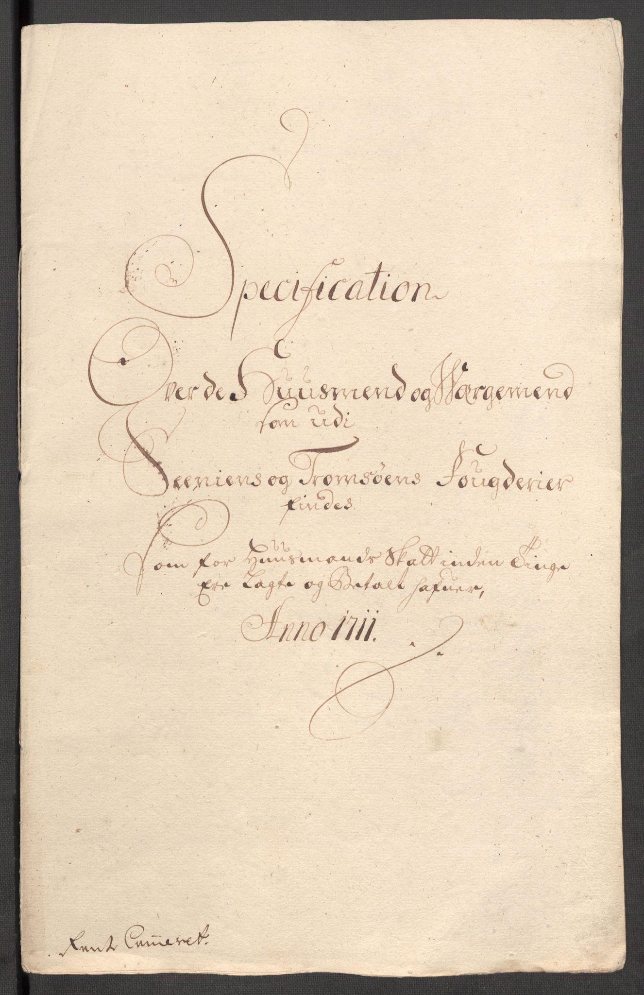 Rentekammeret inntil 1814, Reviderte regnskaper, Fogderegnskap, AV/RA-EA-4092/R68/L4758: Fogderegnskap Senja og Troms, 1711-1712, s. 72