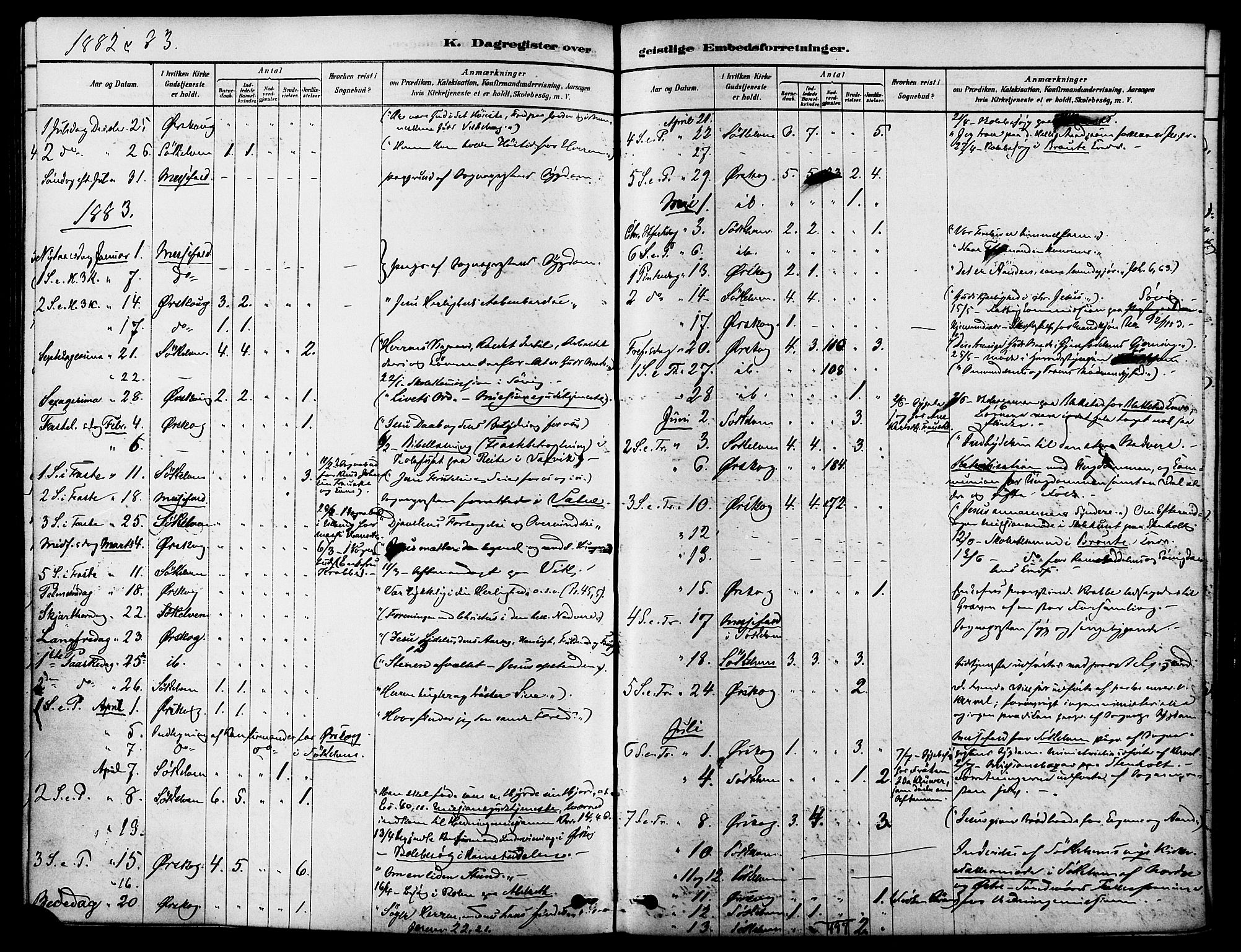 Ministerialprotokoller, klokkerbøker og fødselsregistre - Møre og Romsdal, SAT/A-1454/522/L0315: Ministerialbok nr. 522A10, 1878-1890