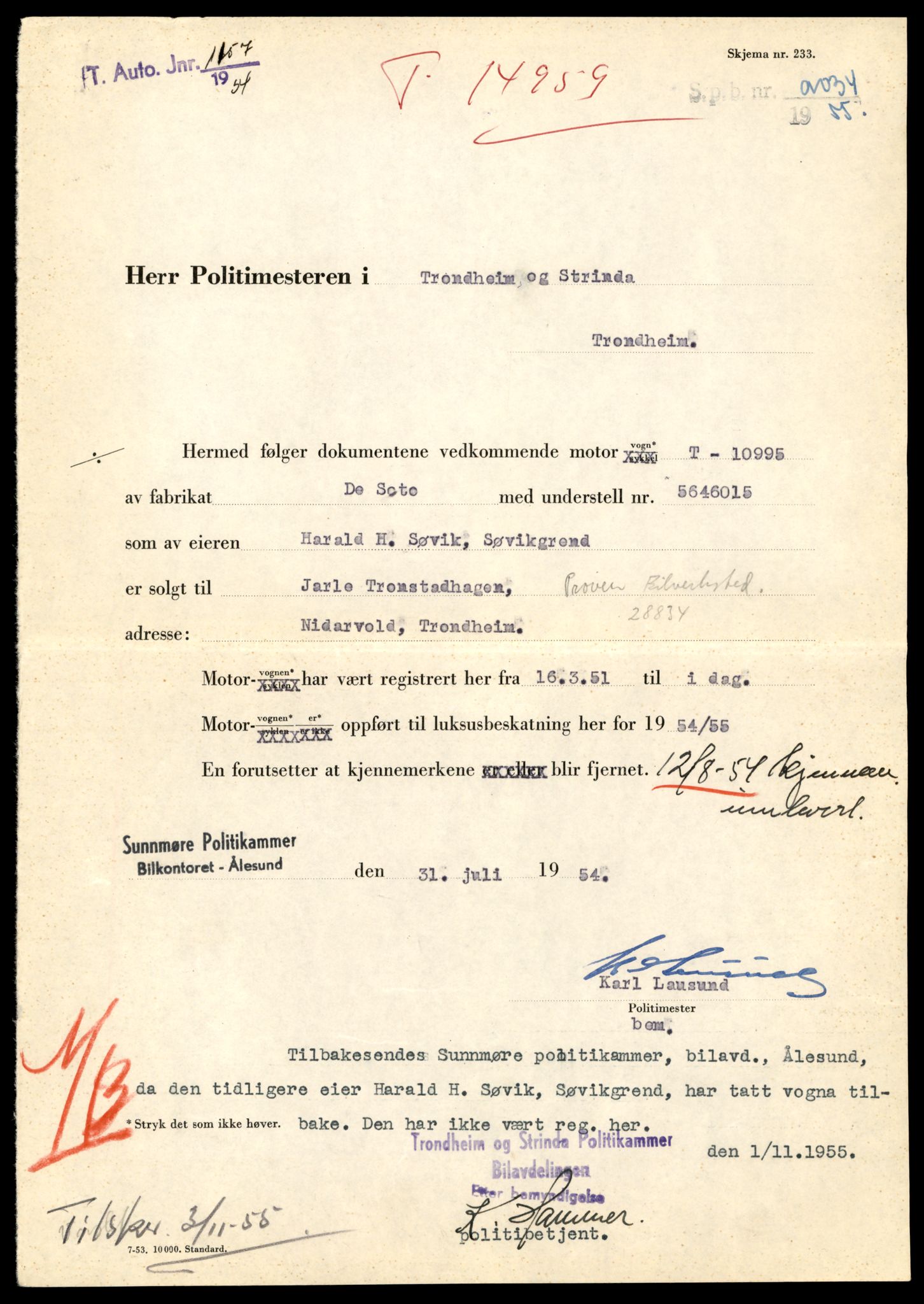 Møre og Romsdal vegkontor - Ålesund trafikkstasjon, AV/SAT-A-4099/F/Fe/L0049: Registreringskort for kjøretøy T 14864 - T 18613, 1927-1998, s. 2233