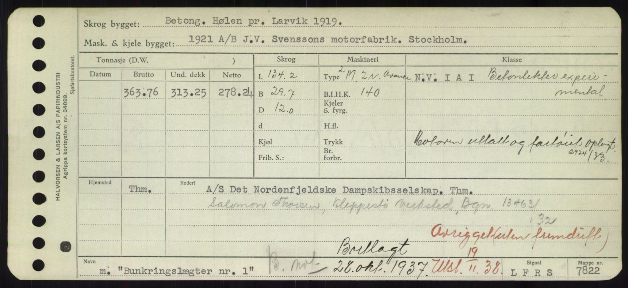 Sjøfartsdirektoratet med forløpere, Skipsmålingen, RA/S-1627/H/Hd/L0005: Fartøy, Br-Byg, s. 613