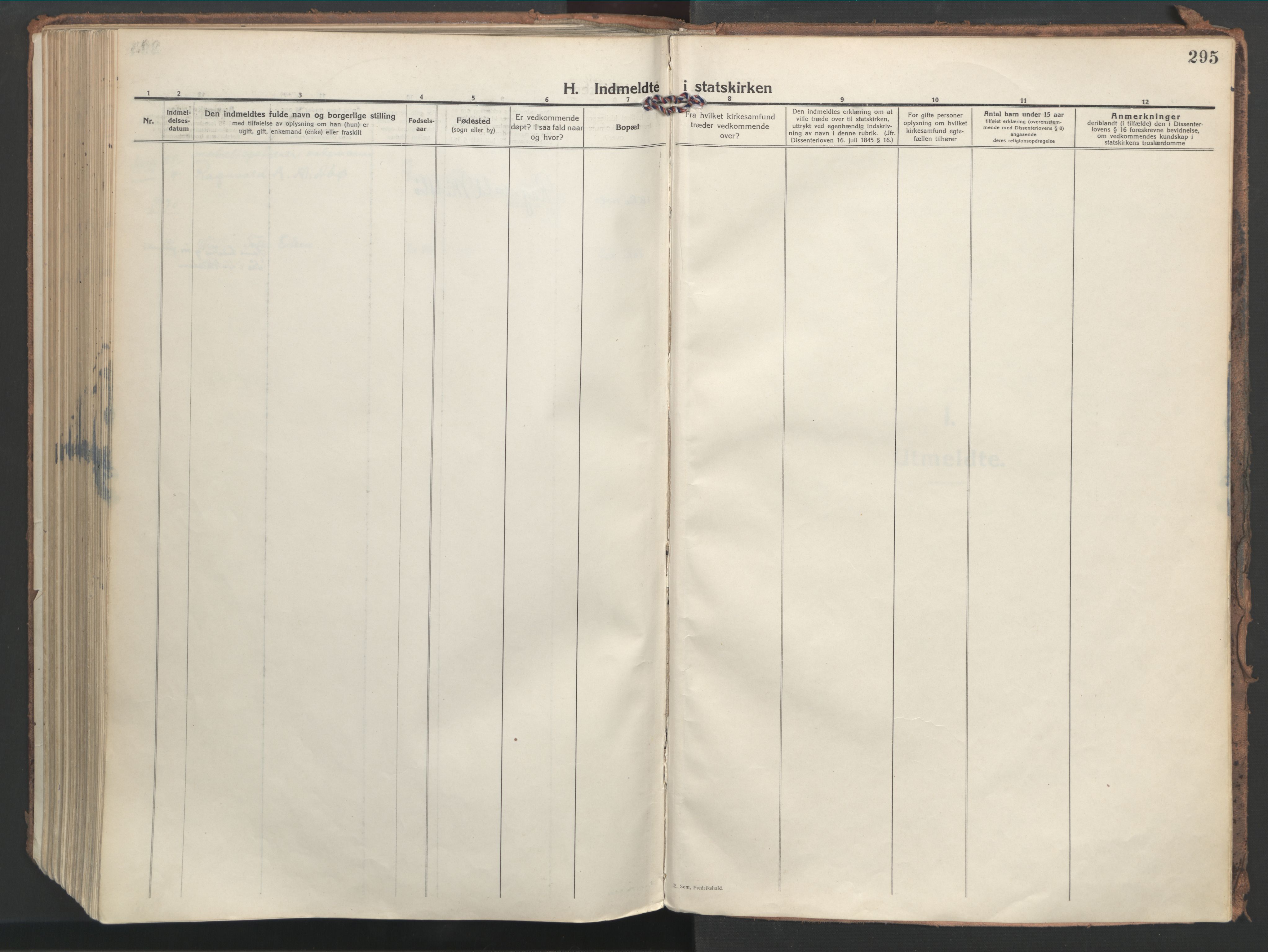 Ministerialprotokoller, klokkerbøker og fødselsregistre - Møre og Romsdal, AV/SAT-A-1454/555/L0659: Ministerialbok nr. 555A10, 1917-1971, s. 295
