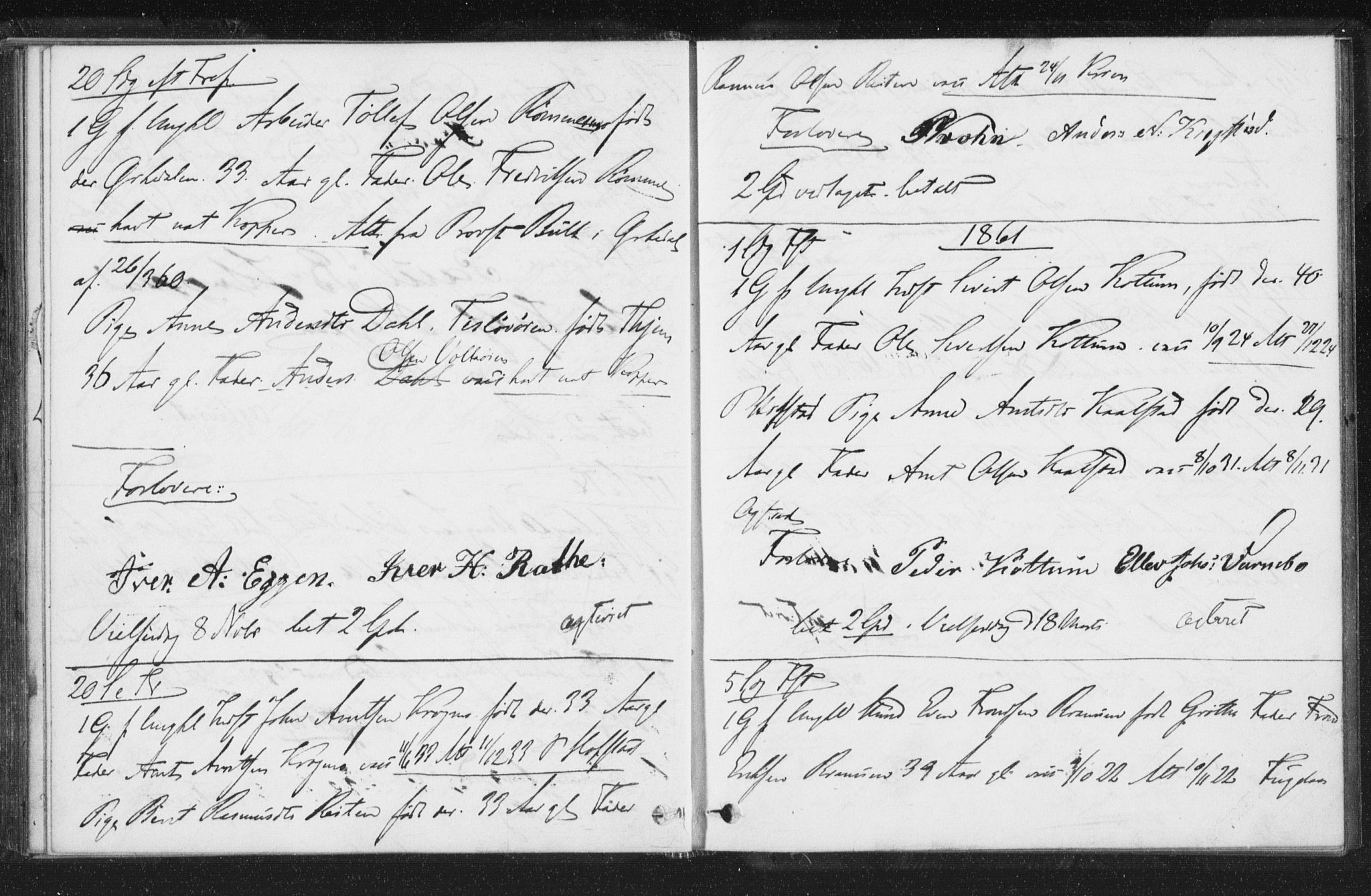 Melhus sokneprestkontor, AV/SAT-A-1141/1/I/I1/I1f/L0009: Lysningsprotokoll nr. 691.I.1F9, 1850-1866