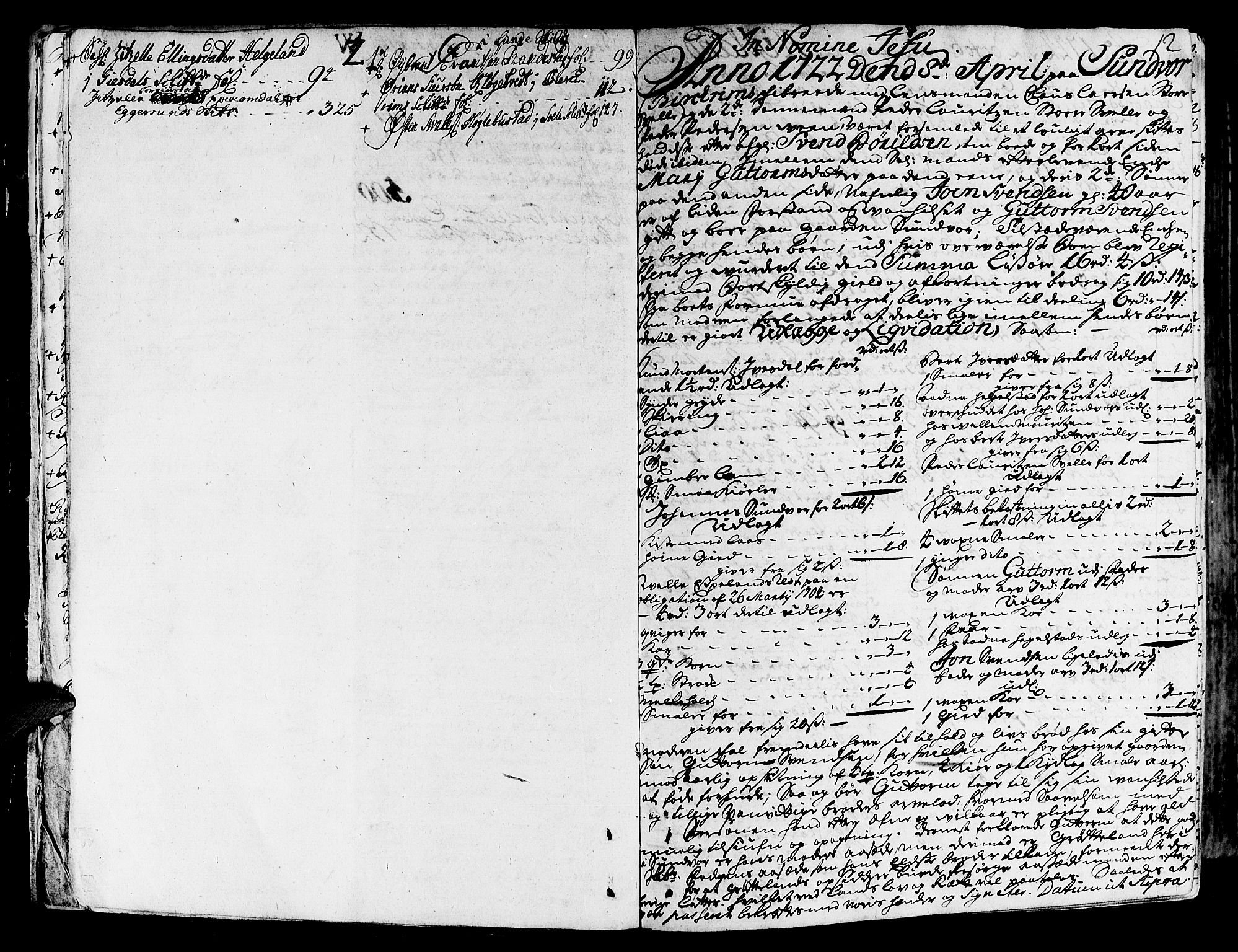Jæren og Dalane sorenskriveri, AV/SAST-A-100306/5/50BA/L0006B: SKIFTEPROTOKOLL, 1722-1739, s. 11b-12a