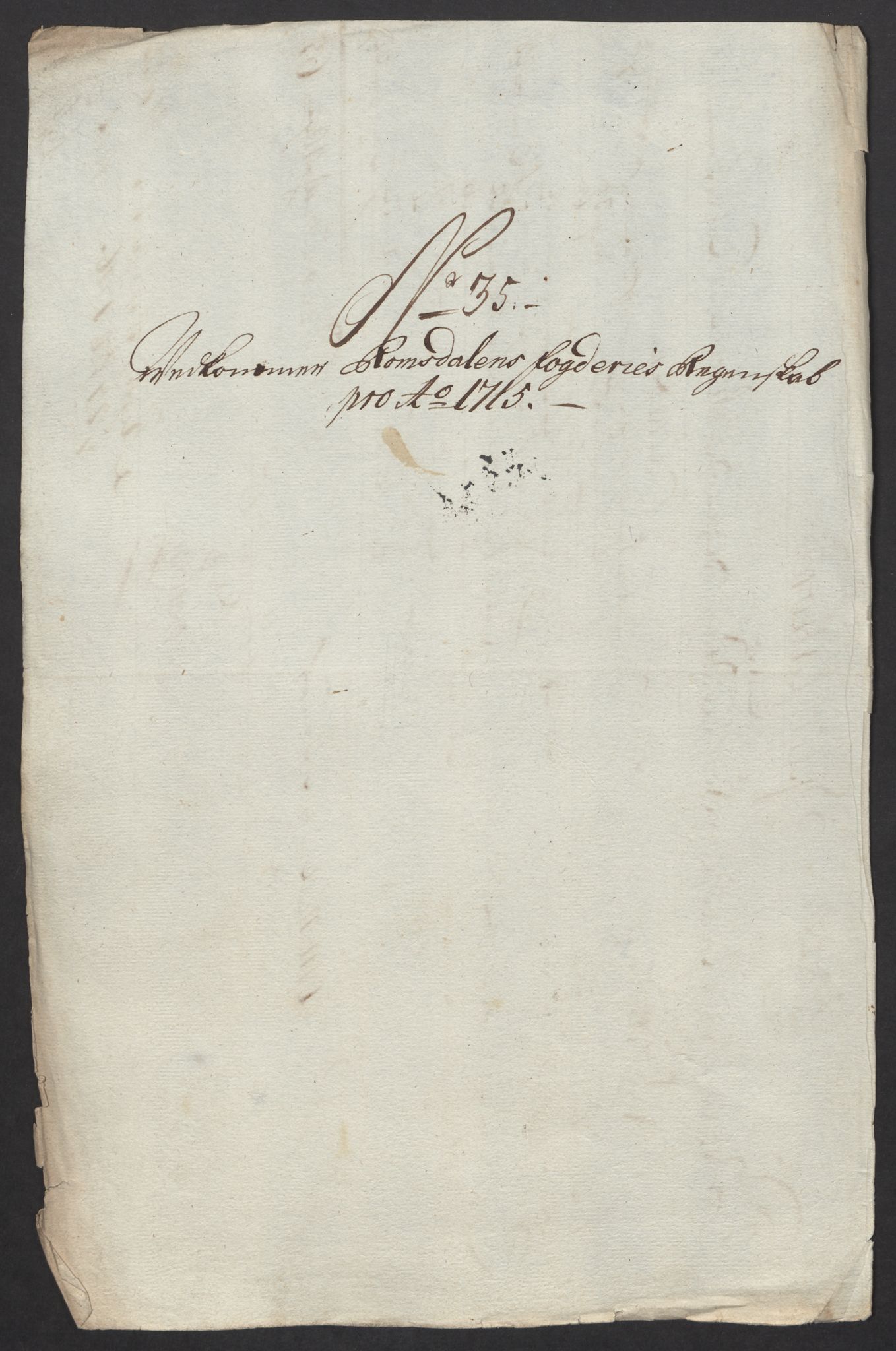 Rentekammeret inntil 1814, Reviderte regnskaper, Fogderegnskap, RA/EA-4092/R55/L3663: Fogderegnskap Romsdal, 1715-1716, s. 223