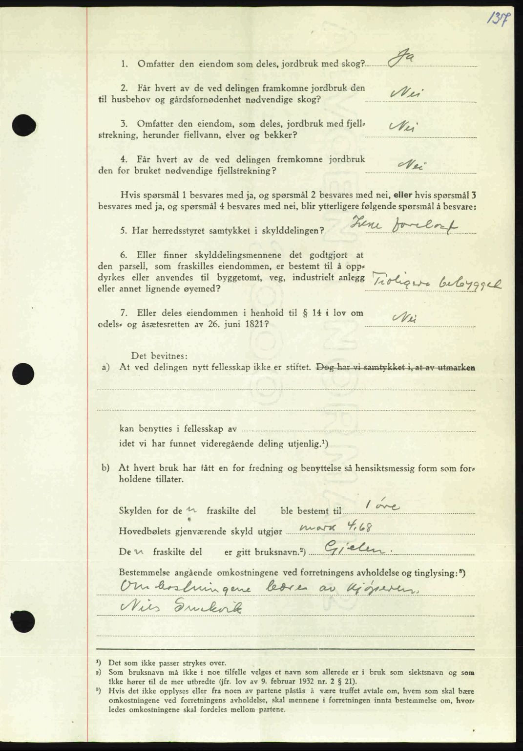 Nordmøre sorenskriveri, AV/SAT-A-4132/1/2/2Ca: Pantebok nr. A105, 1947-1947, Dagboknr: 1363/1947