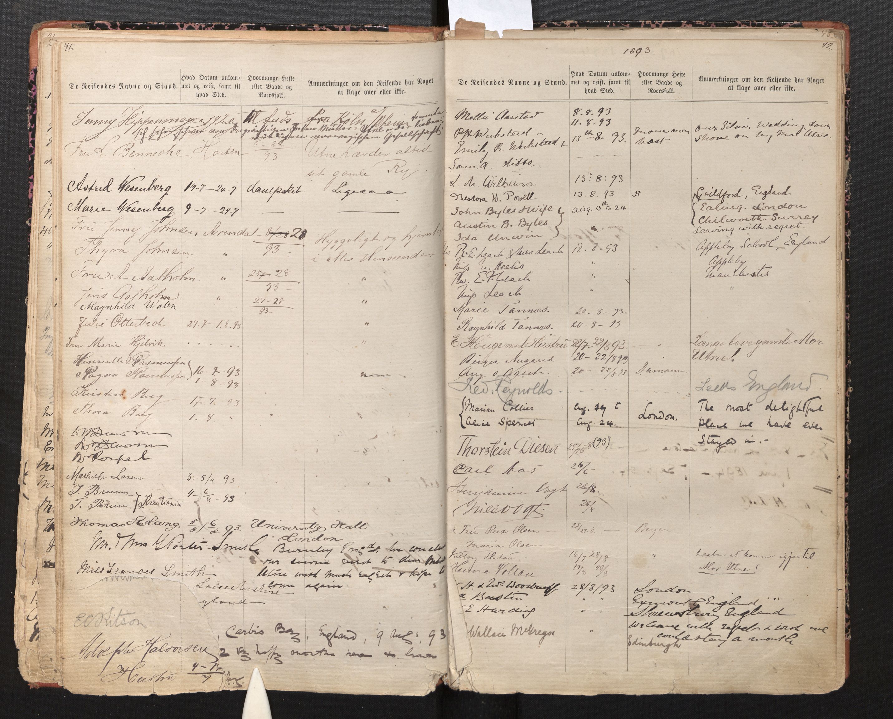 Dokumentsamlingen - Statsarkivet i Bergen, SAB/A-100027/B/L0004: Dokumenter, 1879-1901, s. 41-42