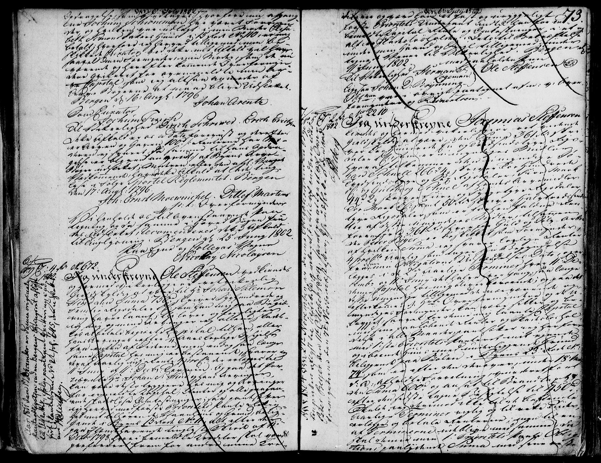 Byfogd og Byskriver i Bergen, SAB/A-3401/03/03Ba/L0020a: Pantebok nr. II.B.a.20, 1802-1806, s. 73