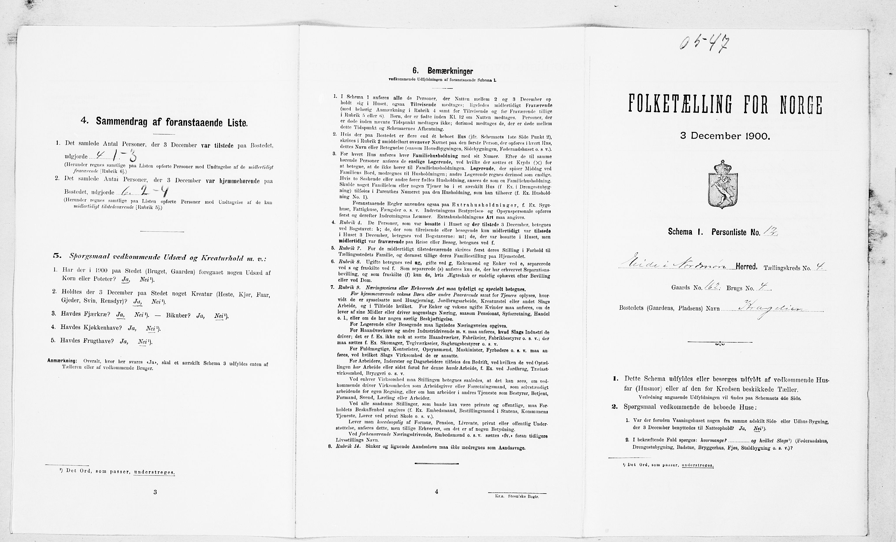 SAT, Folketelling 1900 for 1551 Eide herred, 1900, s. 258