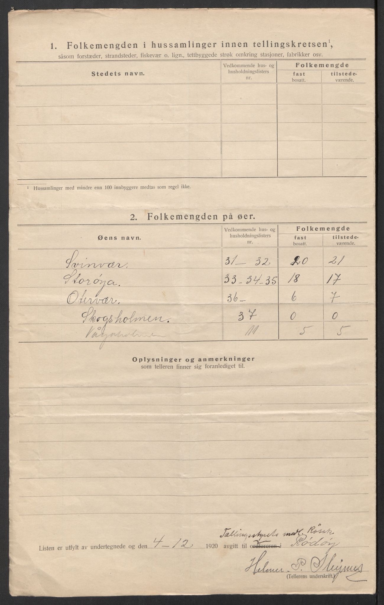 SAT, Folketelling 1920 for 1836 Rødøy herred, 1920, s. 32