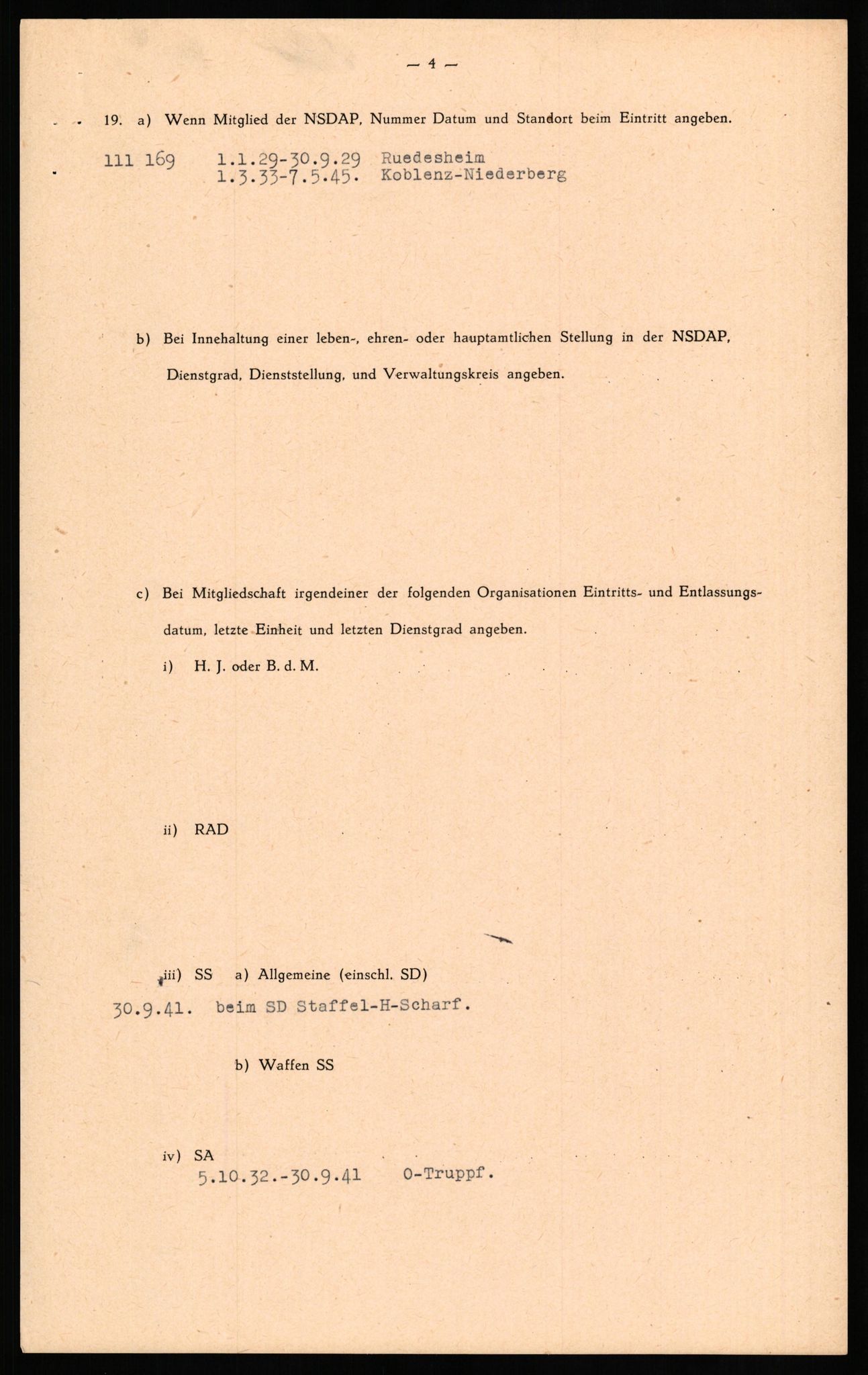 Forsvaret, Forsvarets overkommando II, AV/RA-RAFA-3915/D/Db/L0026: CI Questionaires. Tyske okkupasjonsstyrker i Norge. Tyskere., 1945-1946, s. 318