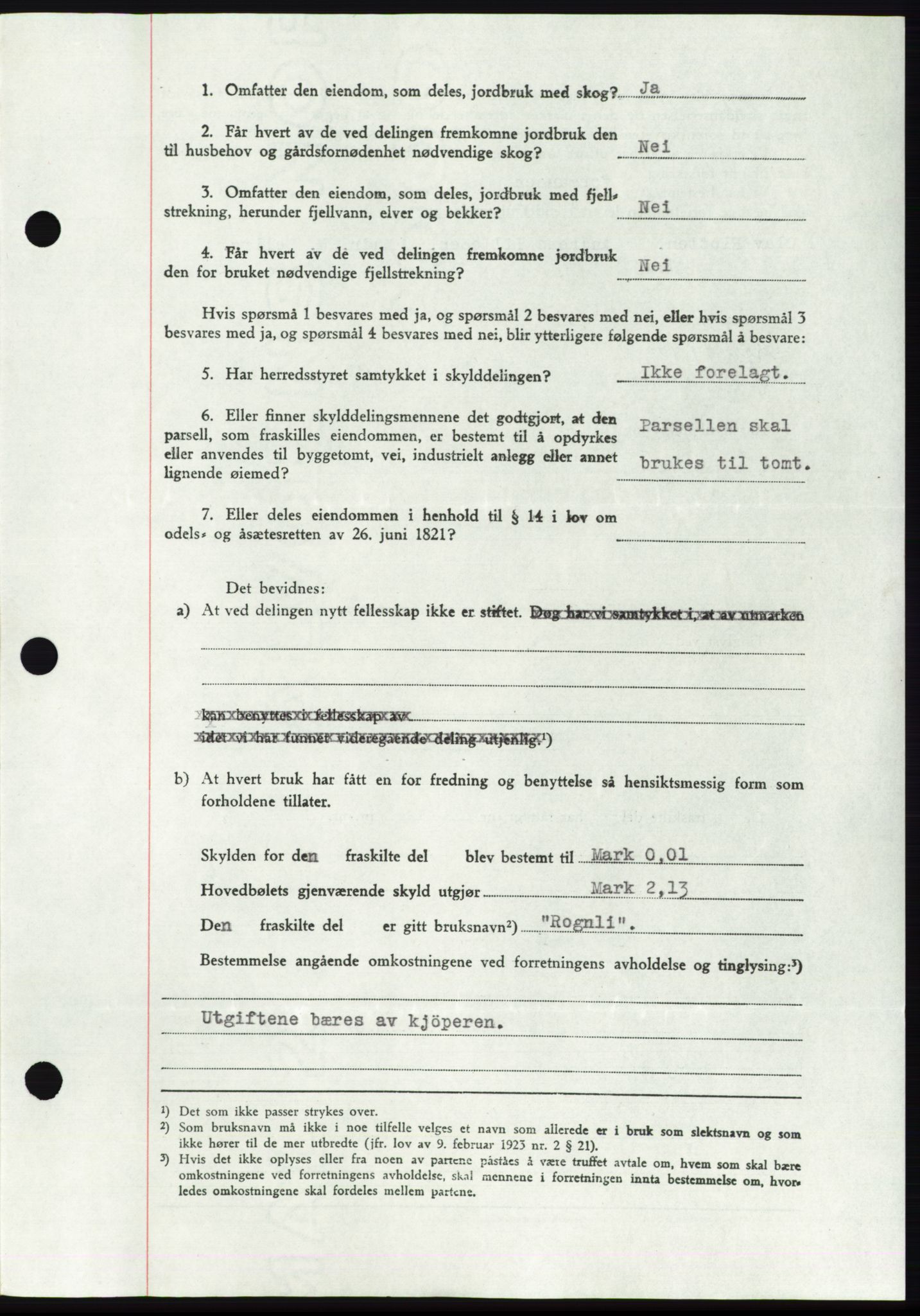 Namdal sorenskriveri, SAT/A-4133/1/2/2C: Pantebok nr. -, 1940-1941, Tingl.dato: 19.10.1940