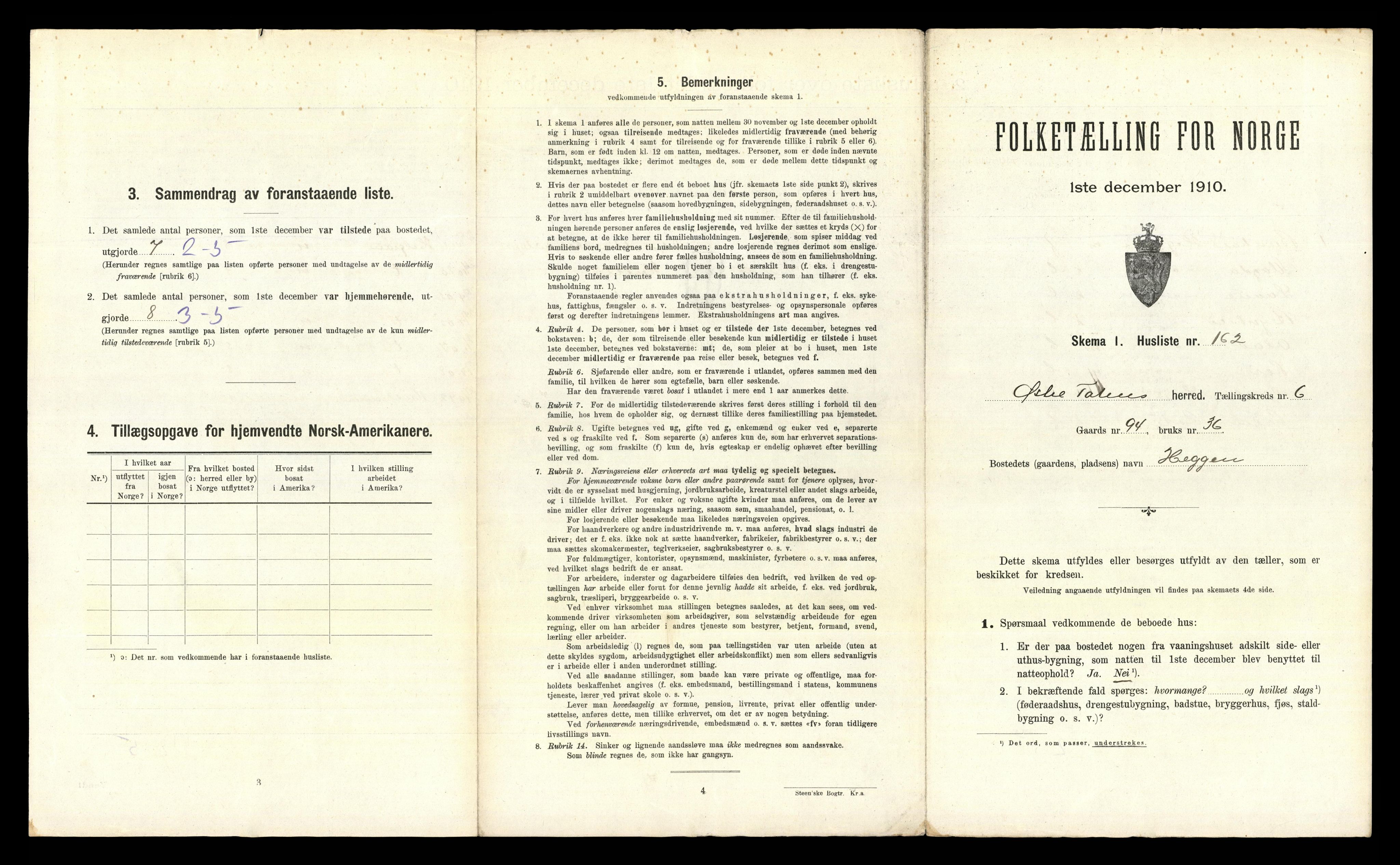 RA, Folketelling 1910 for 0528 Østre Toten herred, 1910, s. 2025