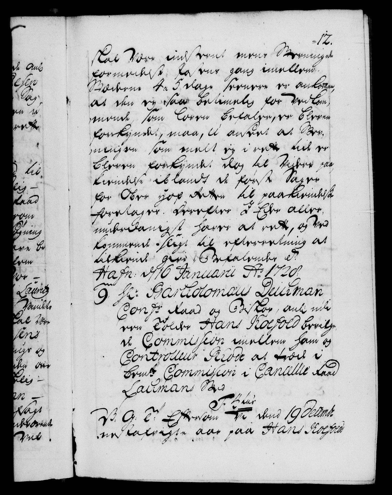 Danske Kanselli 1572-1799, AV/RA-EA-3023/F/Fc/Fca/Fcab/L0024: Norske tegnelser, 1728-1730, s. 12a