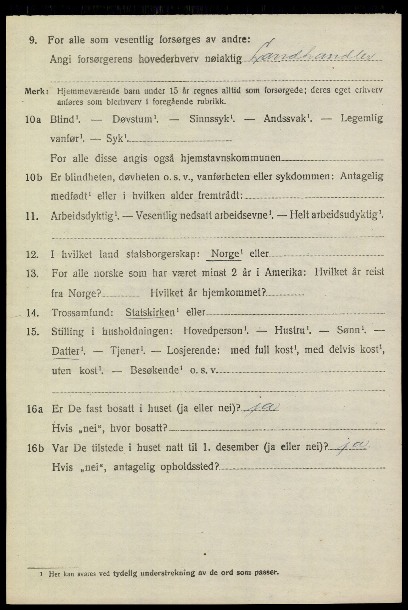 SAKO, Folketelling 1920 for 0816 Sannidal herred, 1920, s. 5734